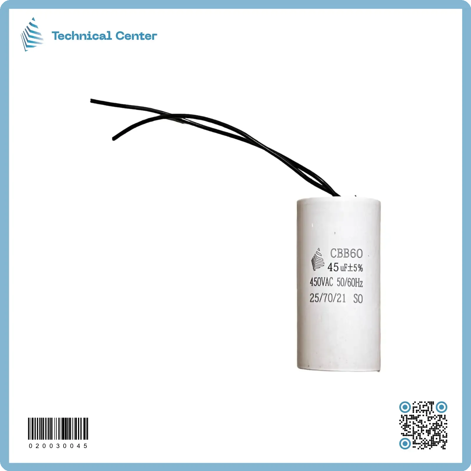 (45 µf-450V)متسعة تشغيل واير