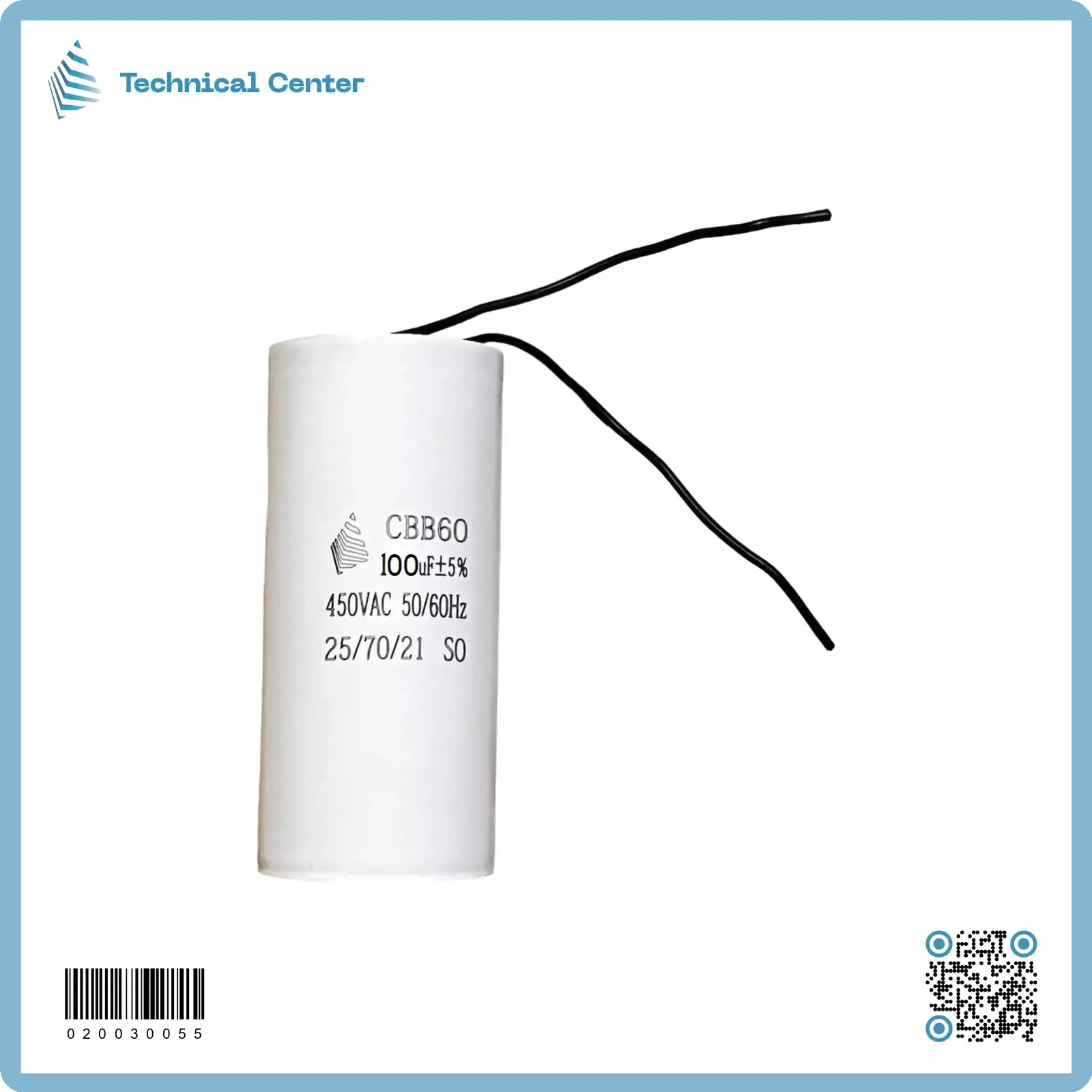 (100 µf-450V)متسعة تشغيل واير