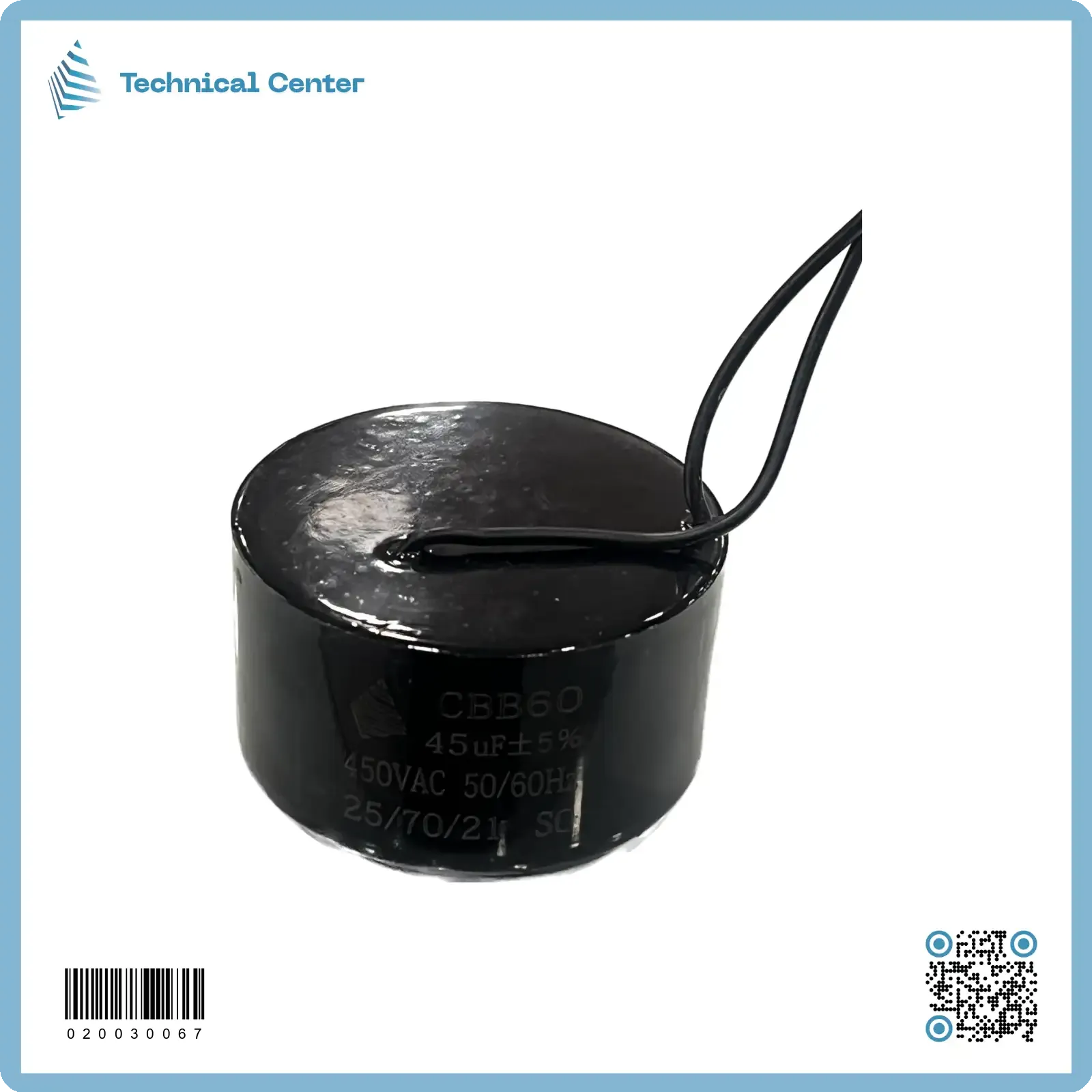 (45 µf-450V)متسعة غطاس واير