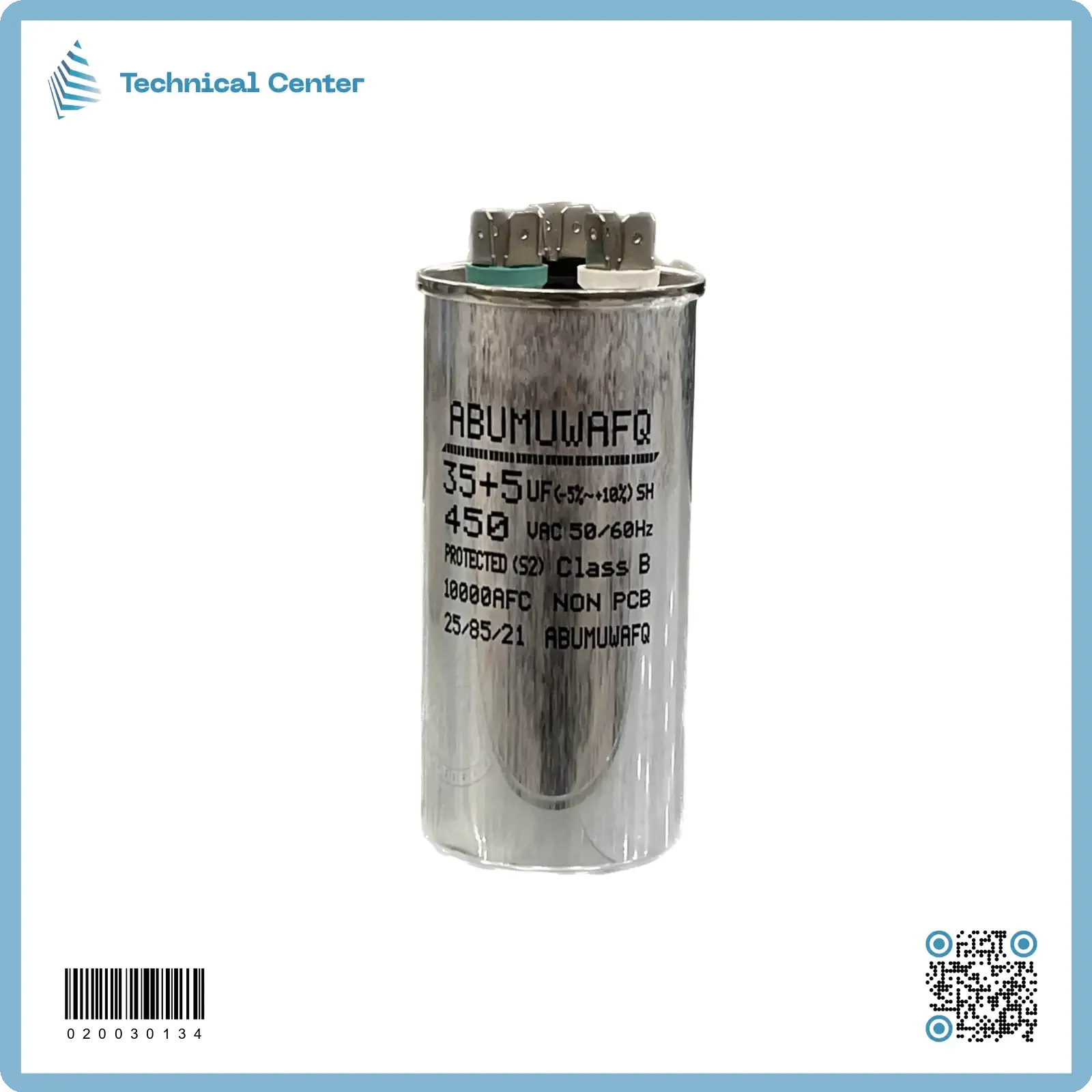 (35+5) µf (450V)متسعة زيتية 3 اقطاب