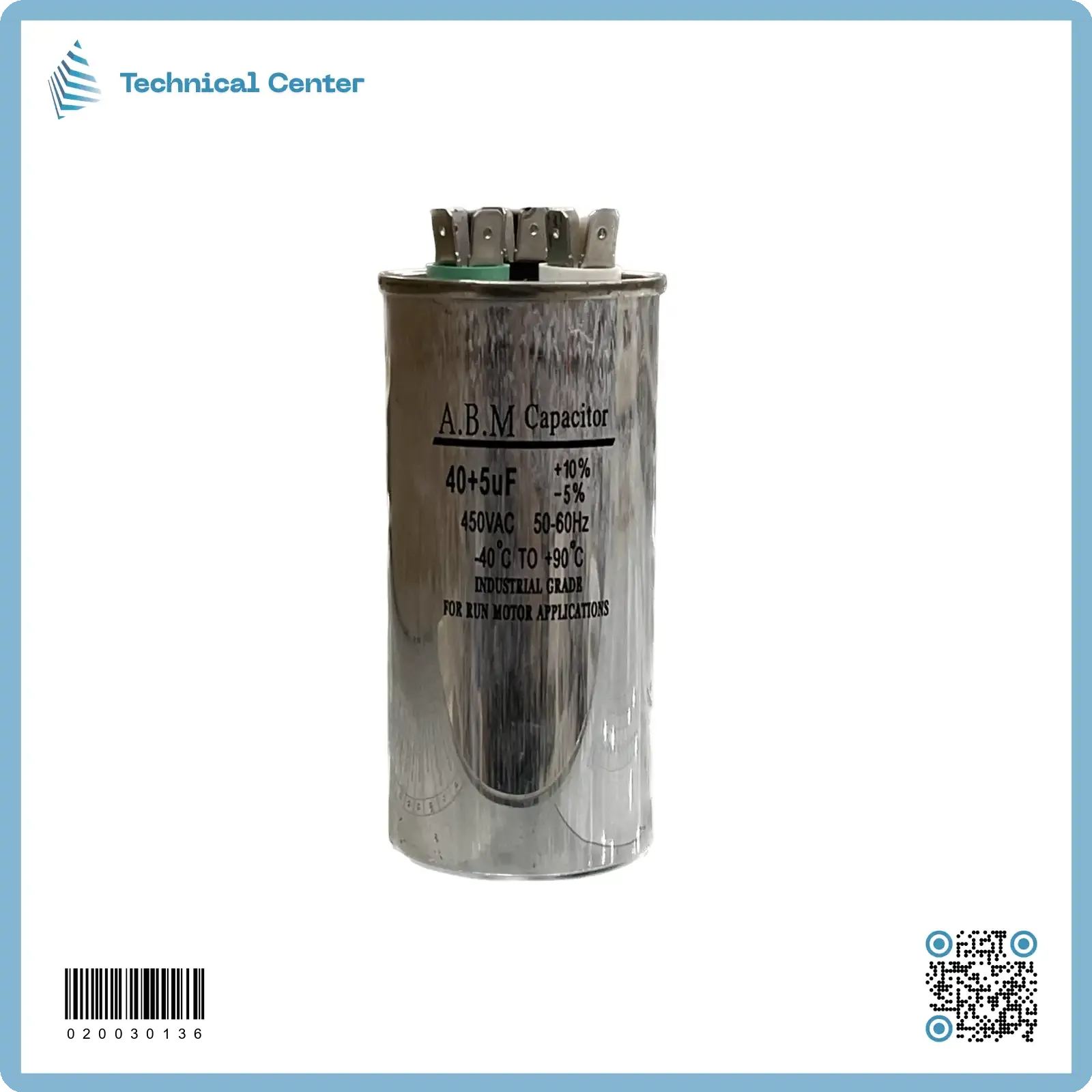 (40+5) µf (450V)متسعة زيتية 3 اقطاب