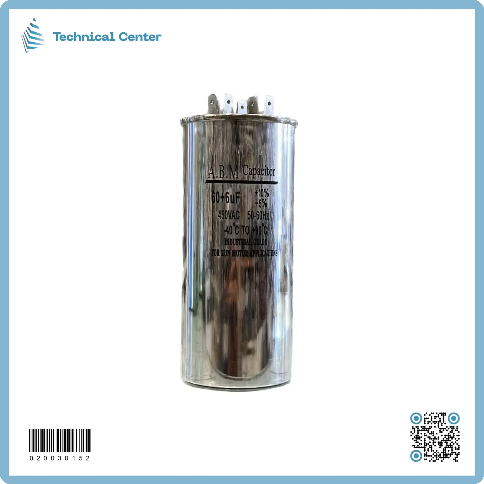 (60+6) µf (450V)متسعة زيتية 3 اقطاب