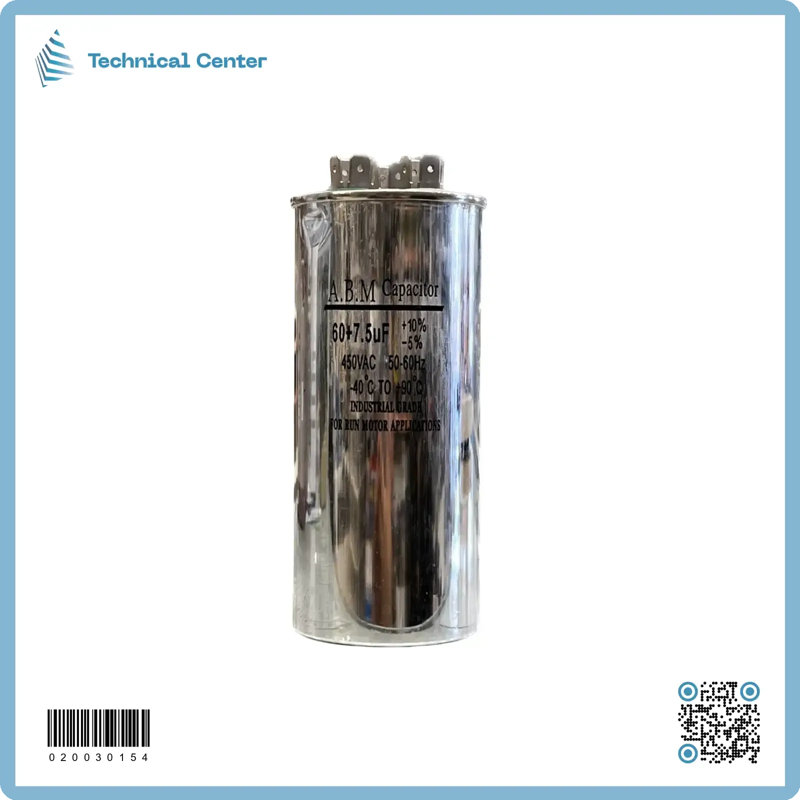 (60+7.5) µf (450V)متسعة زيتية  3 اقطاب