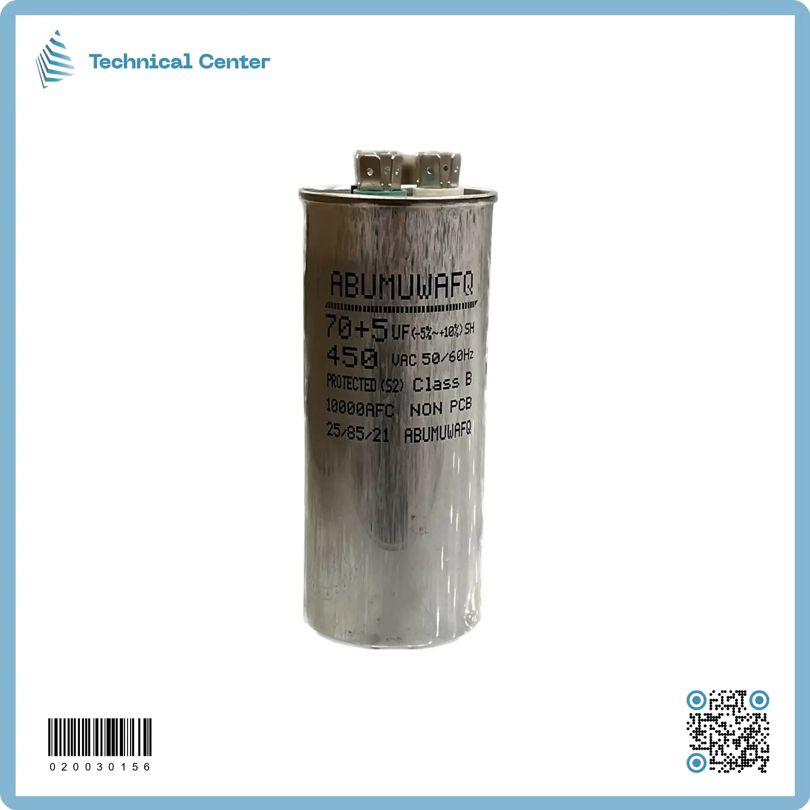 (70+5) µf (450V)متسعة زيتية  3 اقطاب