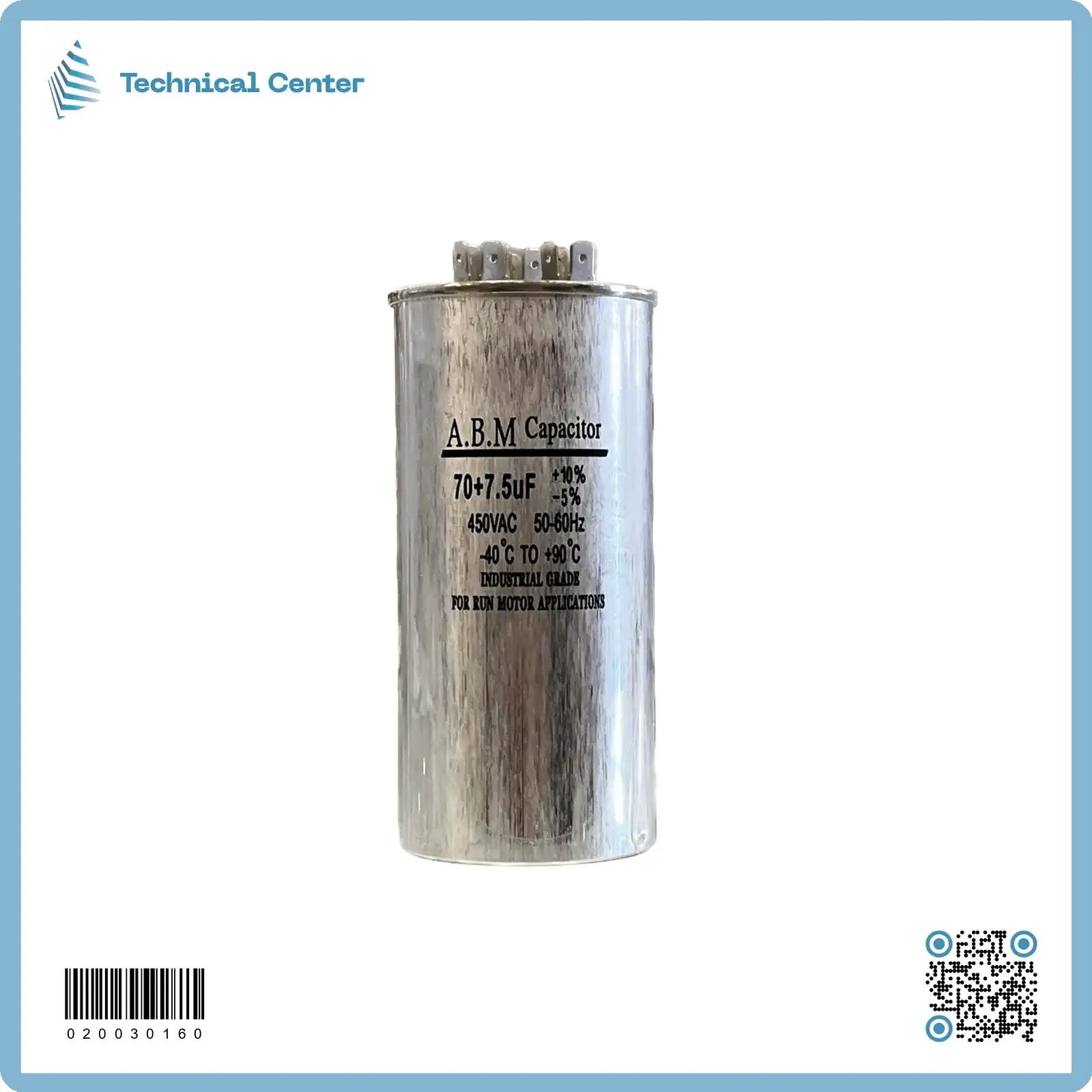 (70+7.5) µf (450V)متسعة زيتية  3 اقطاب