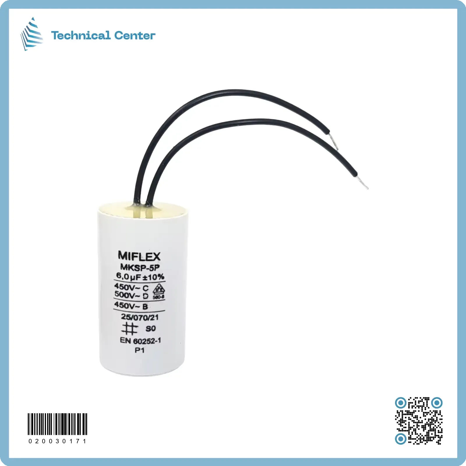 (6 µf-450V)متسعة تشغيل واير