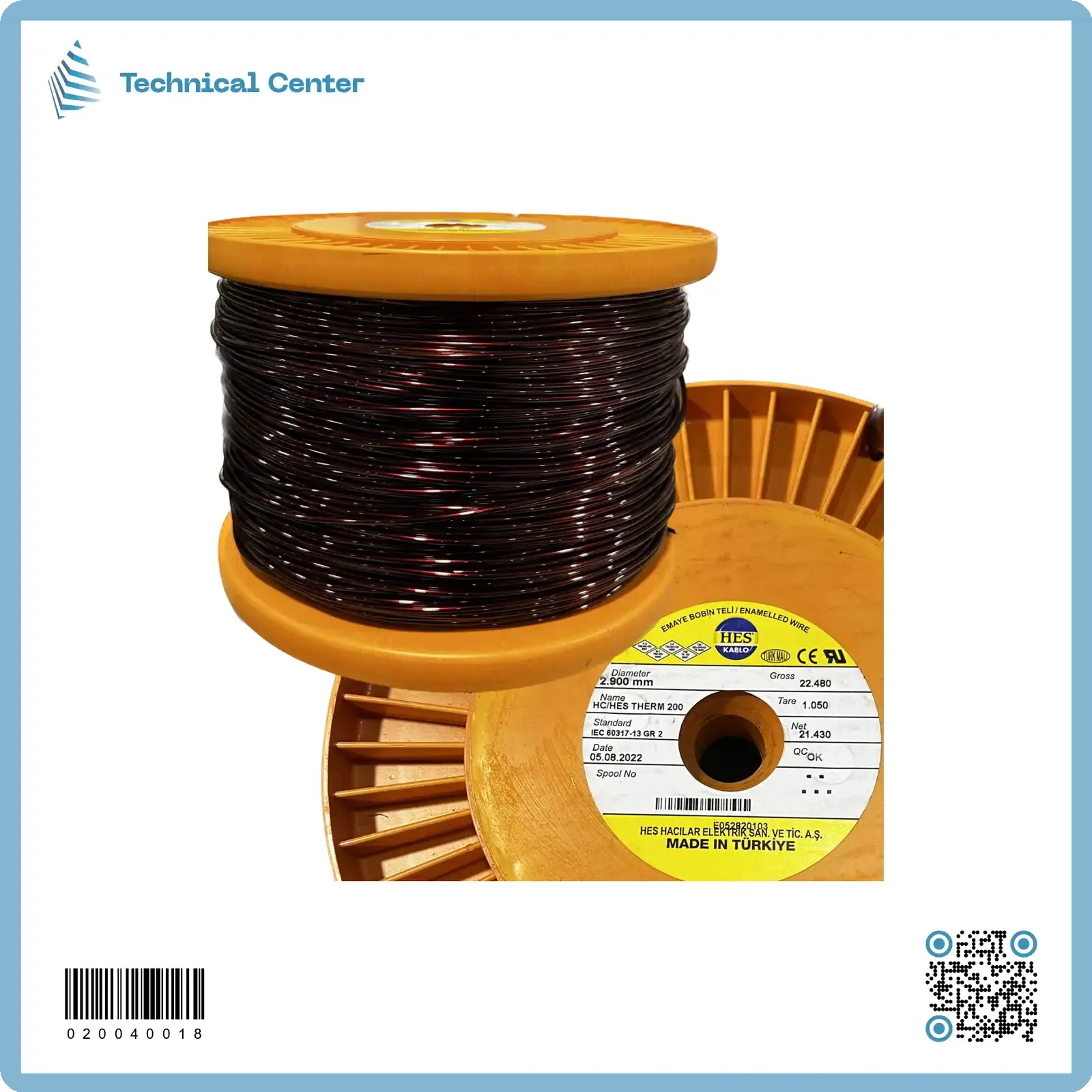 سلك نحاس مورنش (كيج 11.25 = 2.90mm)