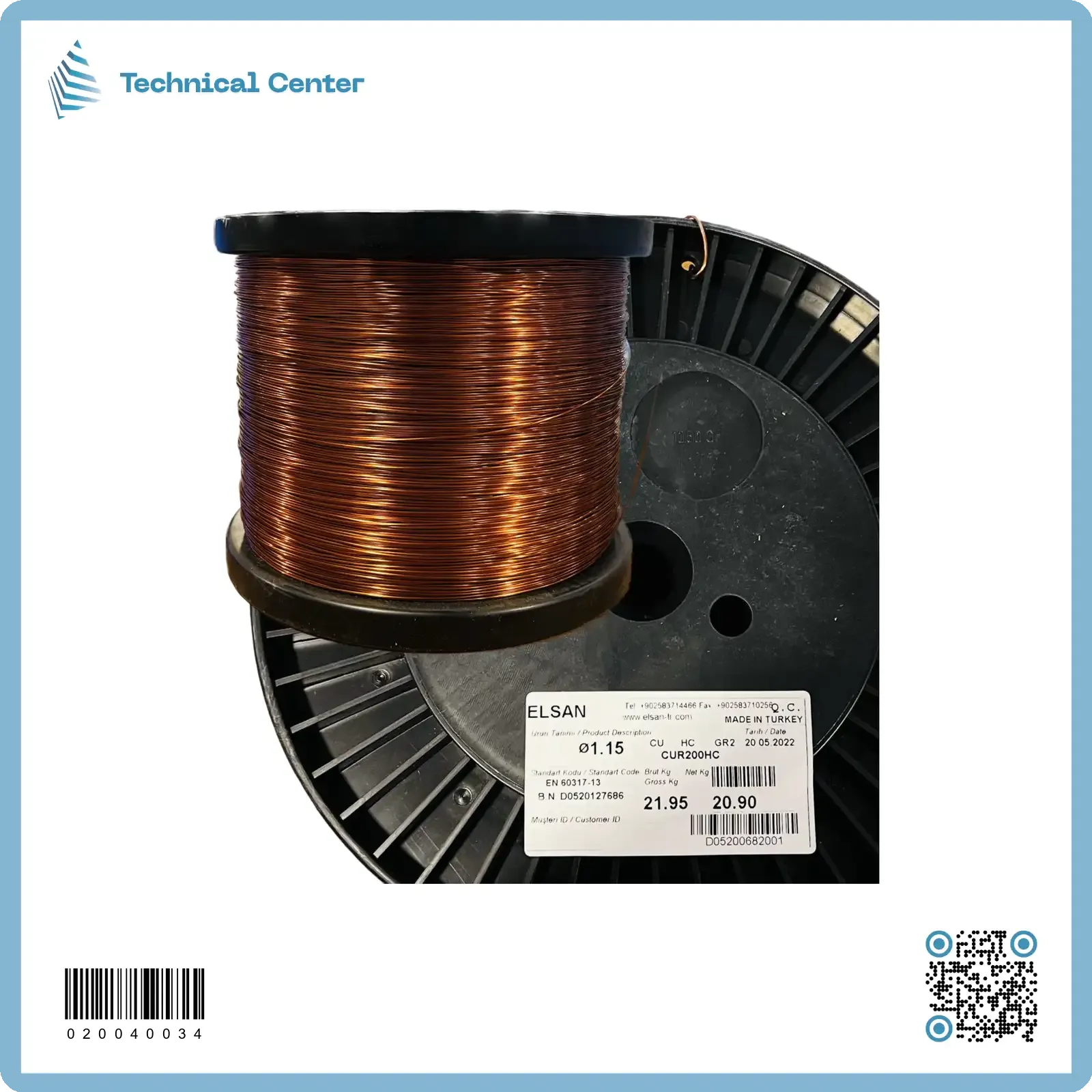 سلك نحاس مورنش (كيج 18.75 = 1.15mm)