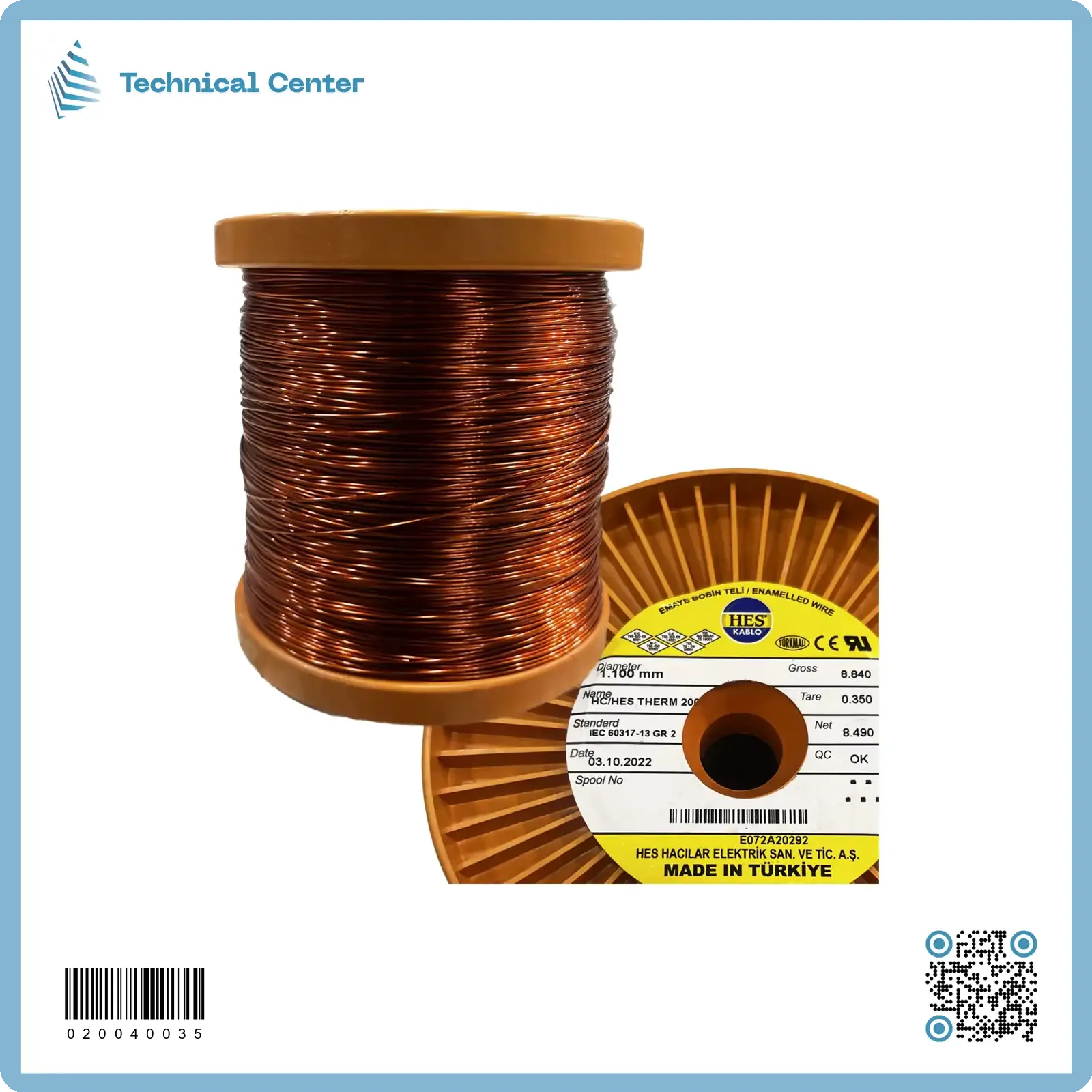 سلك نحاس مورنش (كيج 18.5 = 1.10mm)