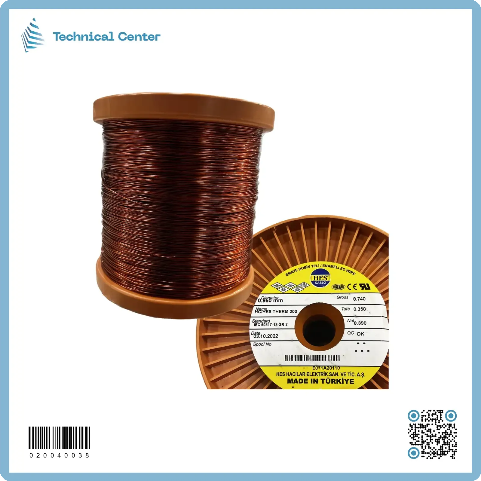 سلك نحاس مورنش (كيج 19.5 = 0.95mm)