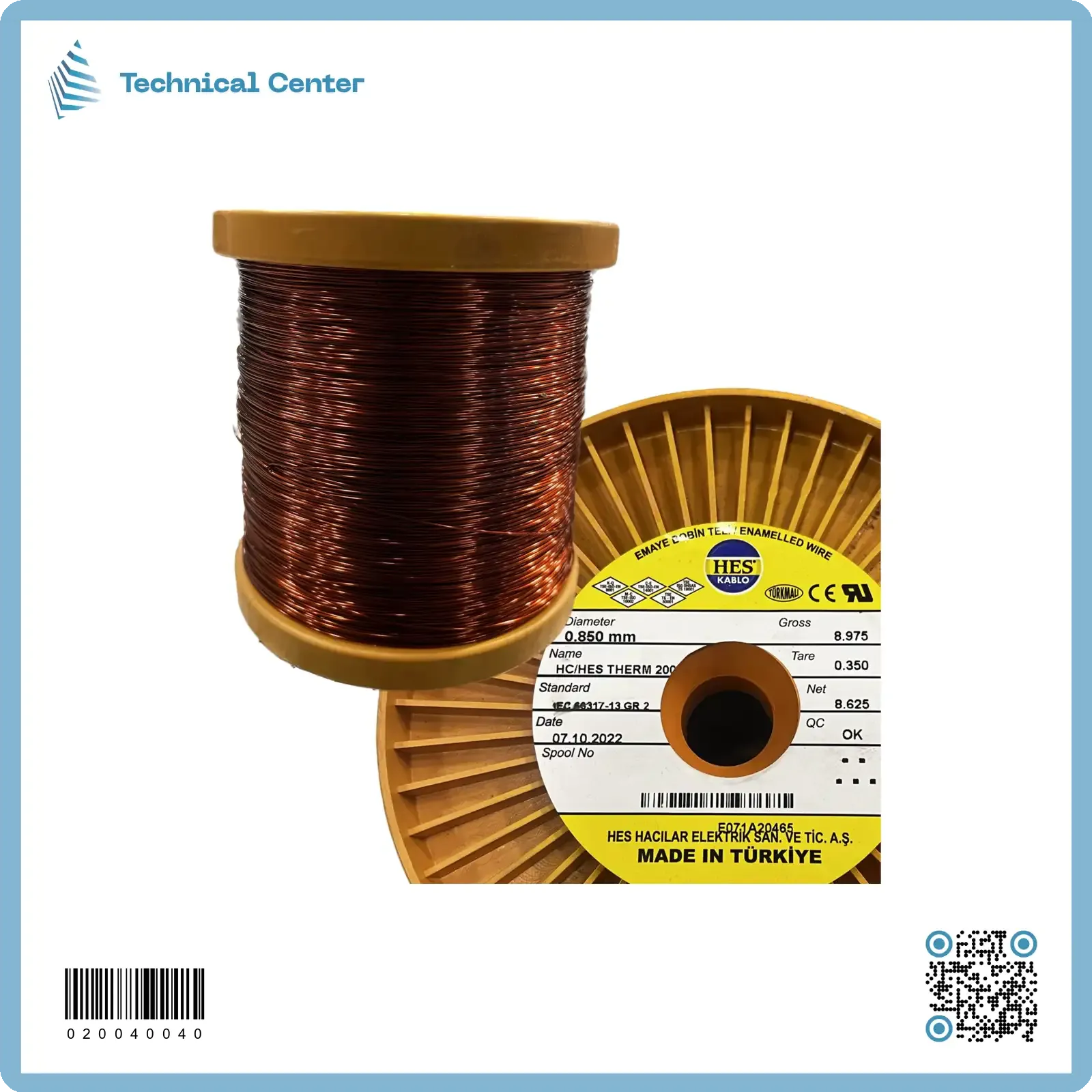 سلك نحاس مورنش (كيج 20.5 = 0.85mm)