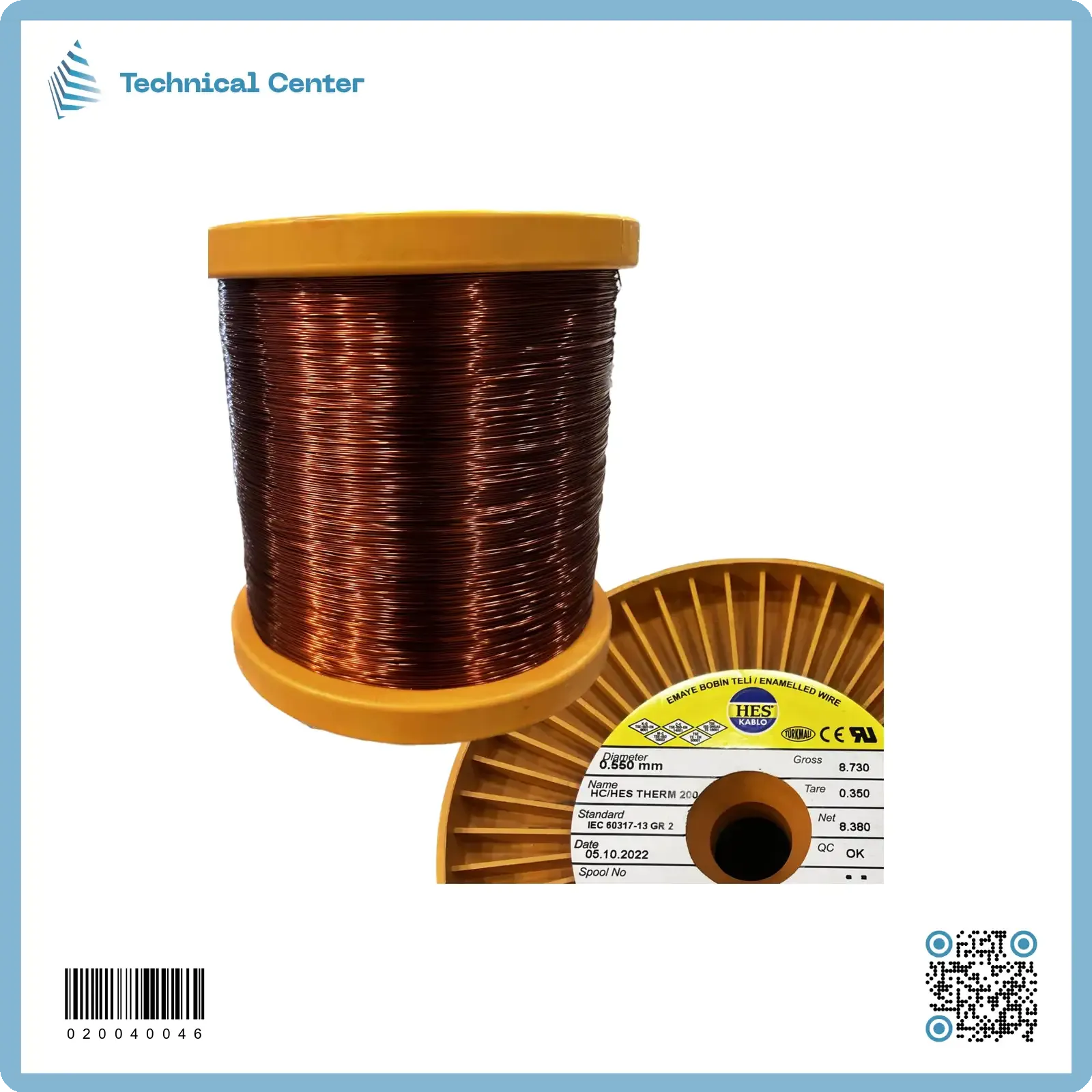 سلك نحاس مورنش (كيج 24 = 0.55mm)