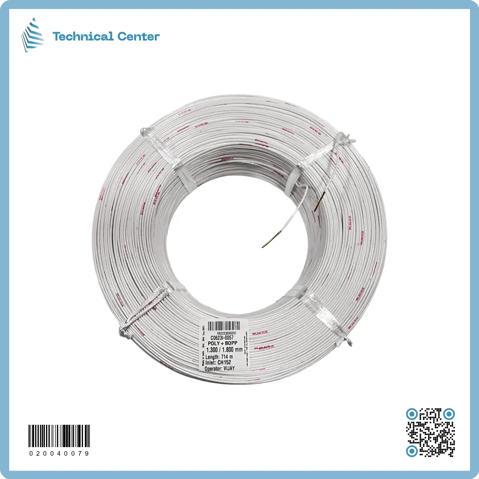 سلك غطاس نحاس معزول بلاستيك (SWG 17.5 = 1.30mm)
