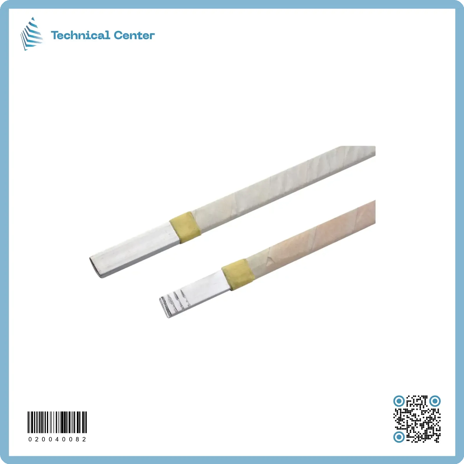 سلك المنيوم مسطح معزول فايبركلاس(4X10)mm