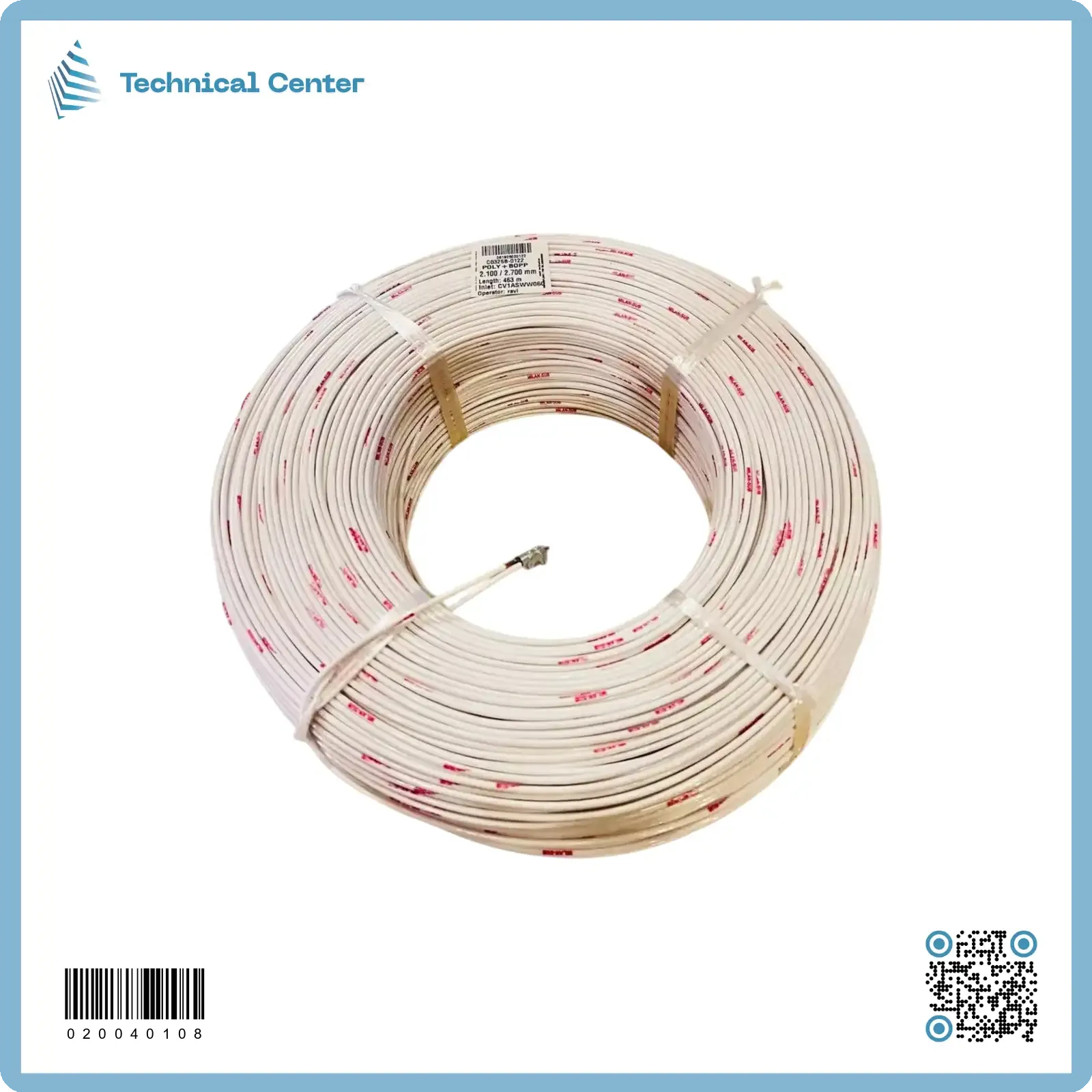 سلك غطاس نحاس معزول بلاستيك (SWG 13.75 = 2.1mm)