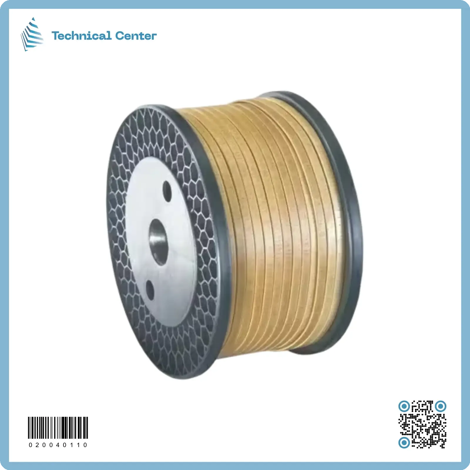 سلك المنيوم مسطح معزول فايبركلاس(3X12)mm