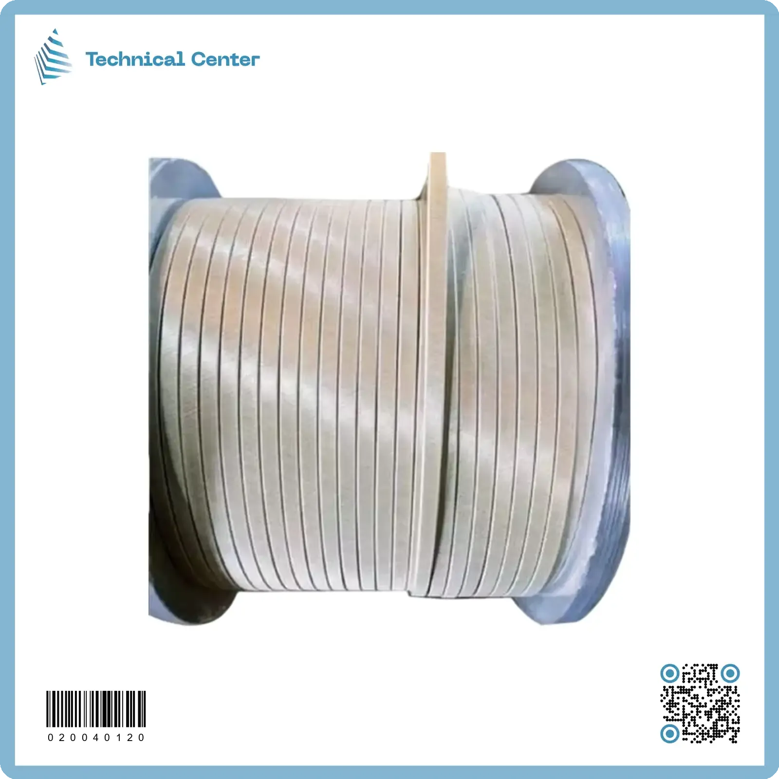سلك المنيوم مسطح معزول فايبركلاس(4X8)mm