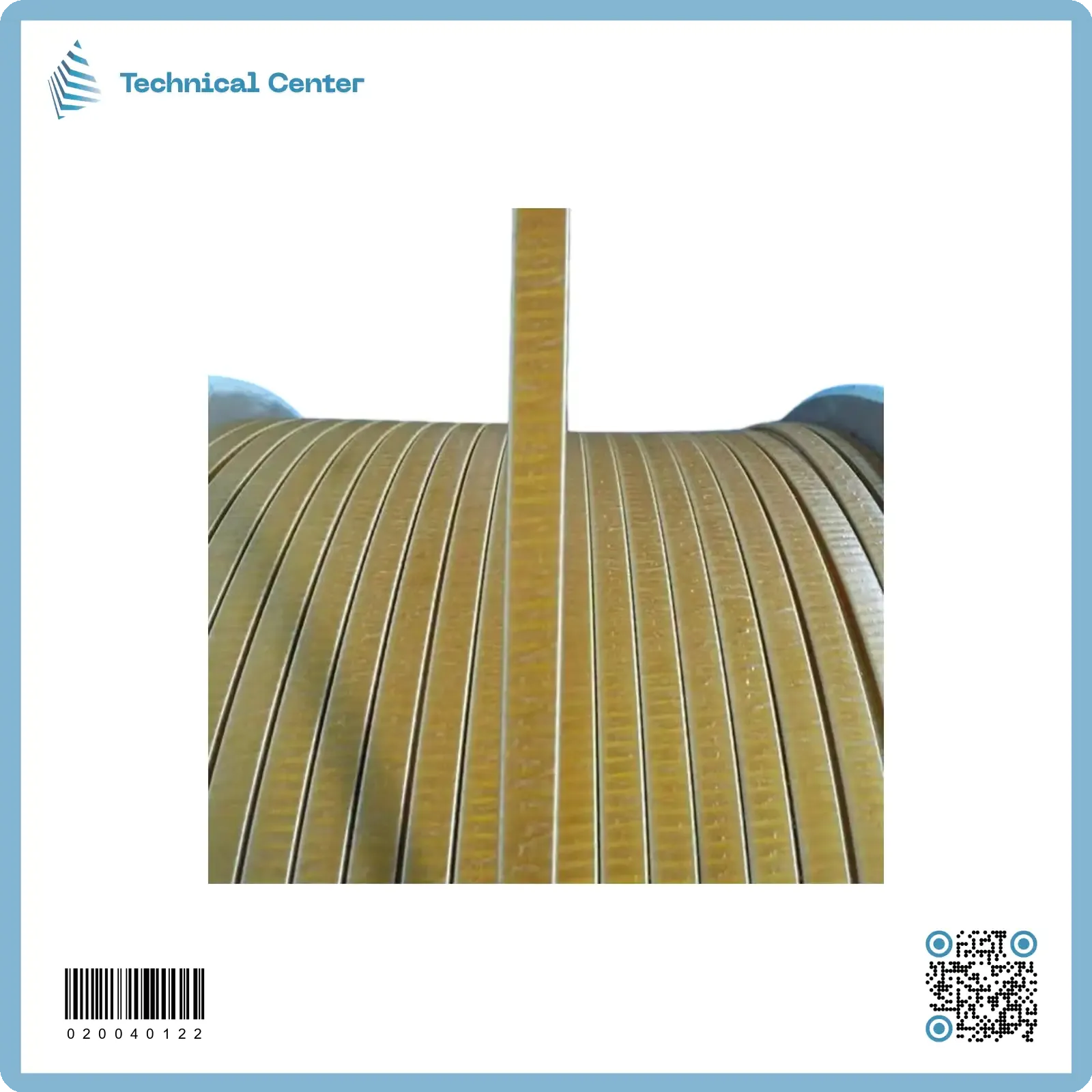 سلك المنيوم مسطح معزول فايبركلاس(3.5X12.5)mm