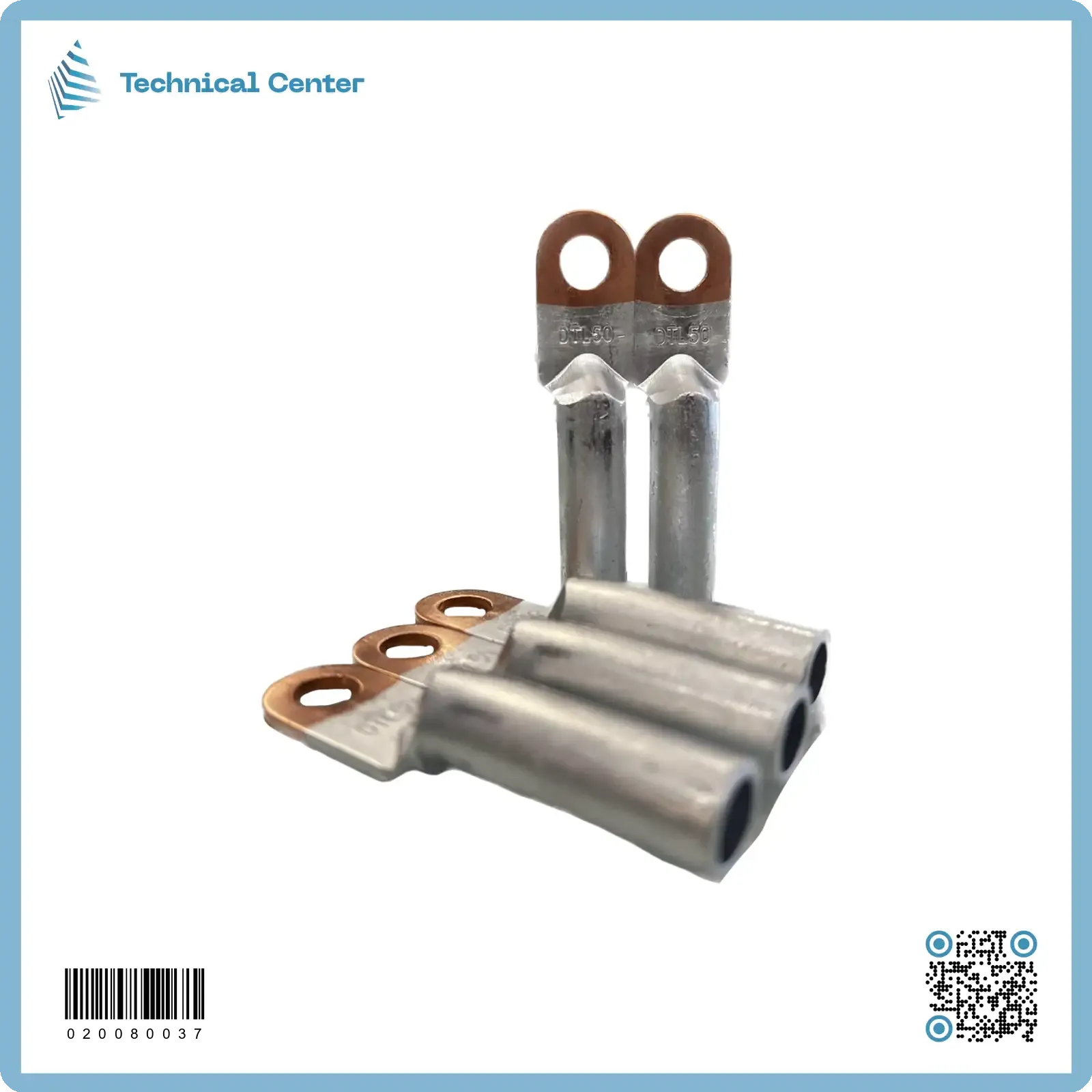 ترمنل نهائي (Al-cu) 50ملم2 - حلقة00ملم