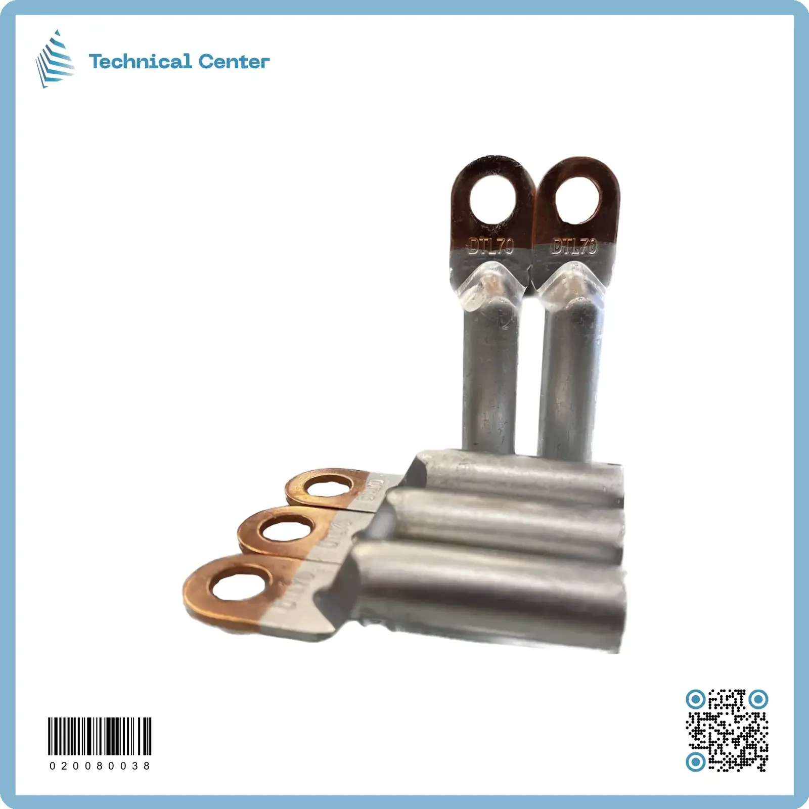 ترمنل نهائي (Al-cu) 70ملم2 - حلقة00ملم