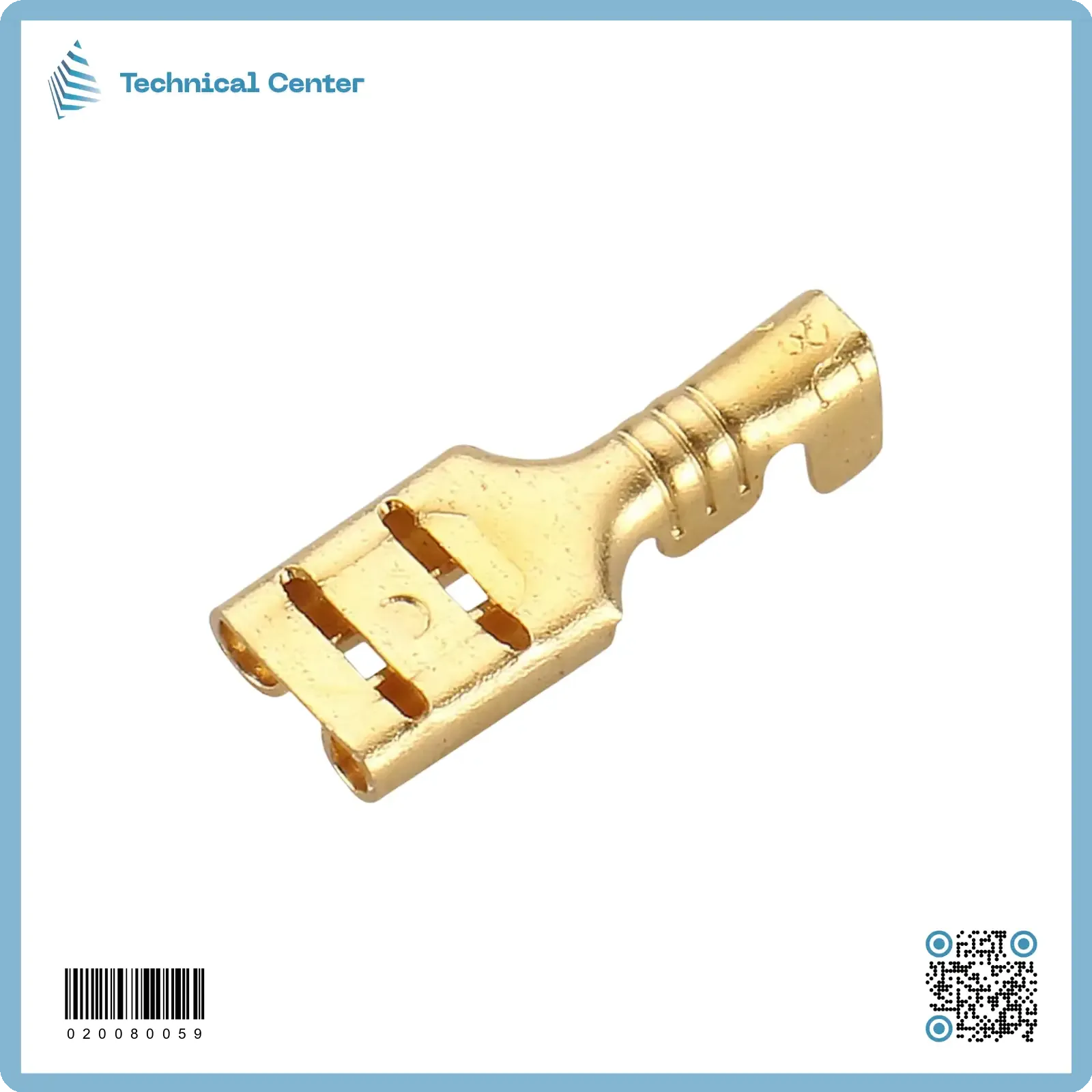 تيرمنل انثى شكخ معدني اصفر (40 غم)(6.3mm)