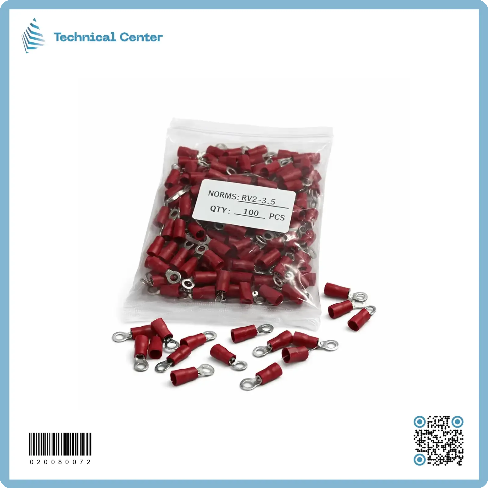 RV(2.0mm²-3.5mm)تيرمنل حلقي ملون