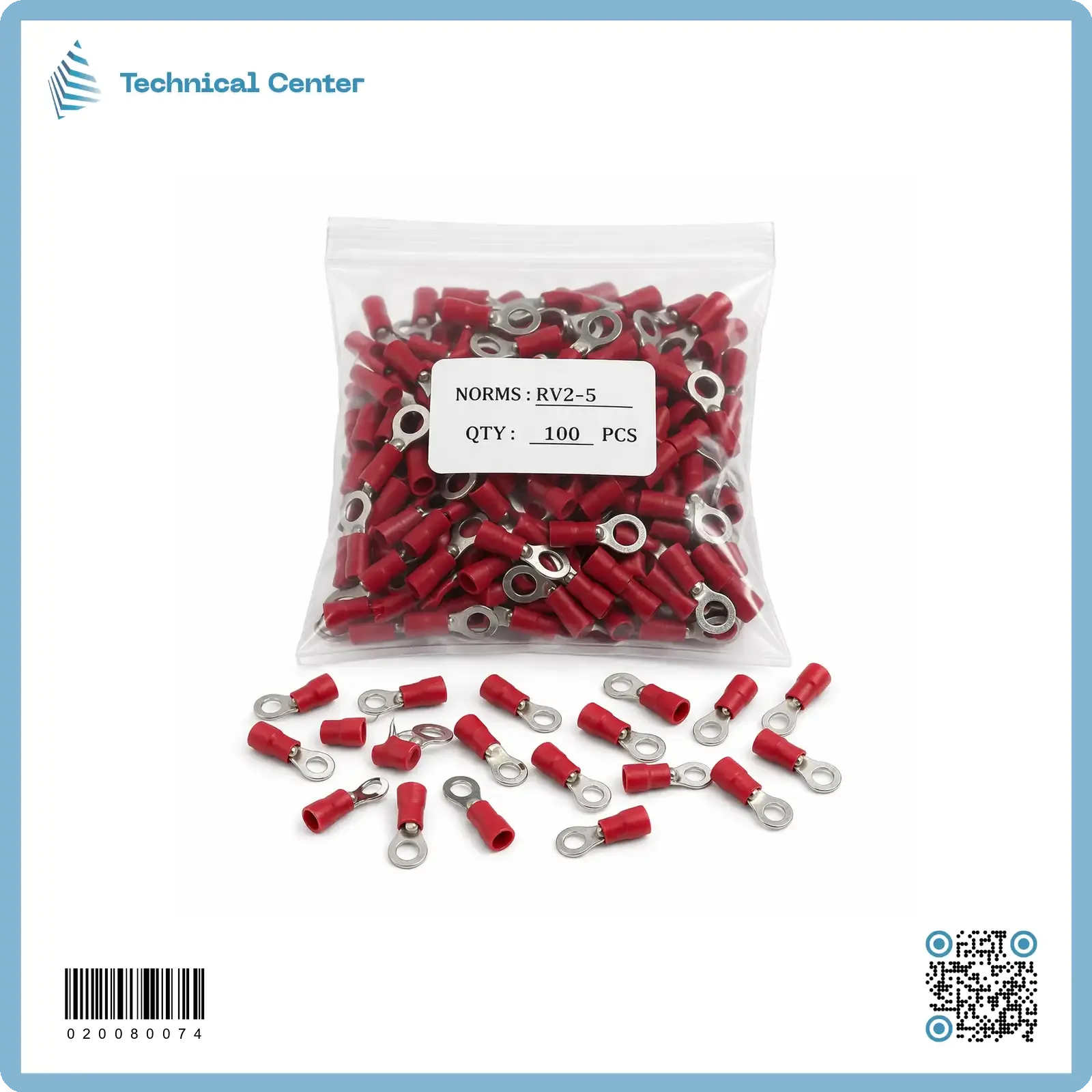 RV(2.0mm²-5.0mm)تيرمنل حلقي ملون