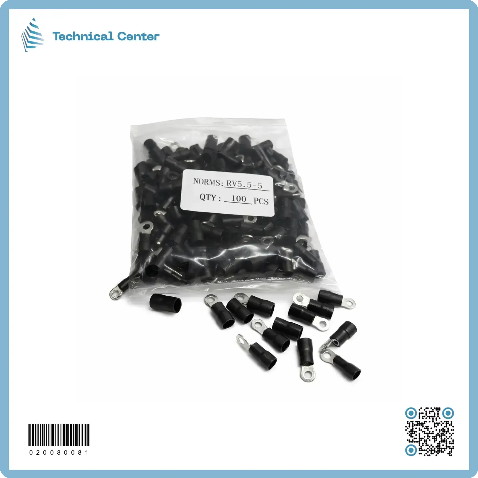 RV(5.5mm²-3.5mm)تيرمنل حلقي ملون