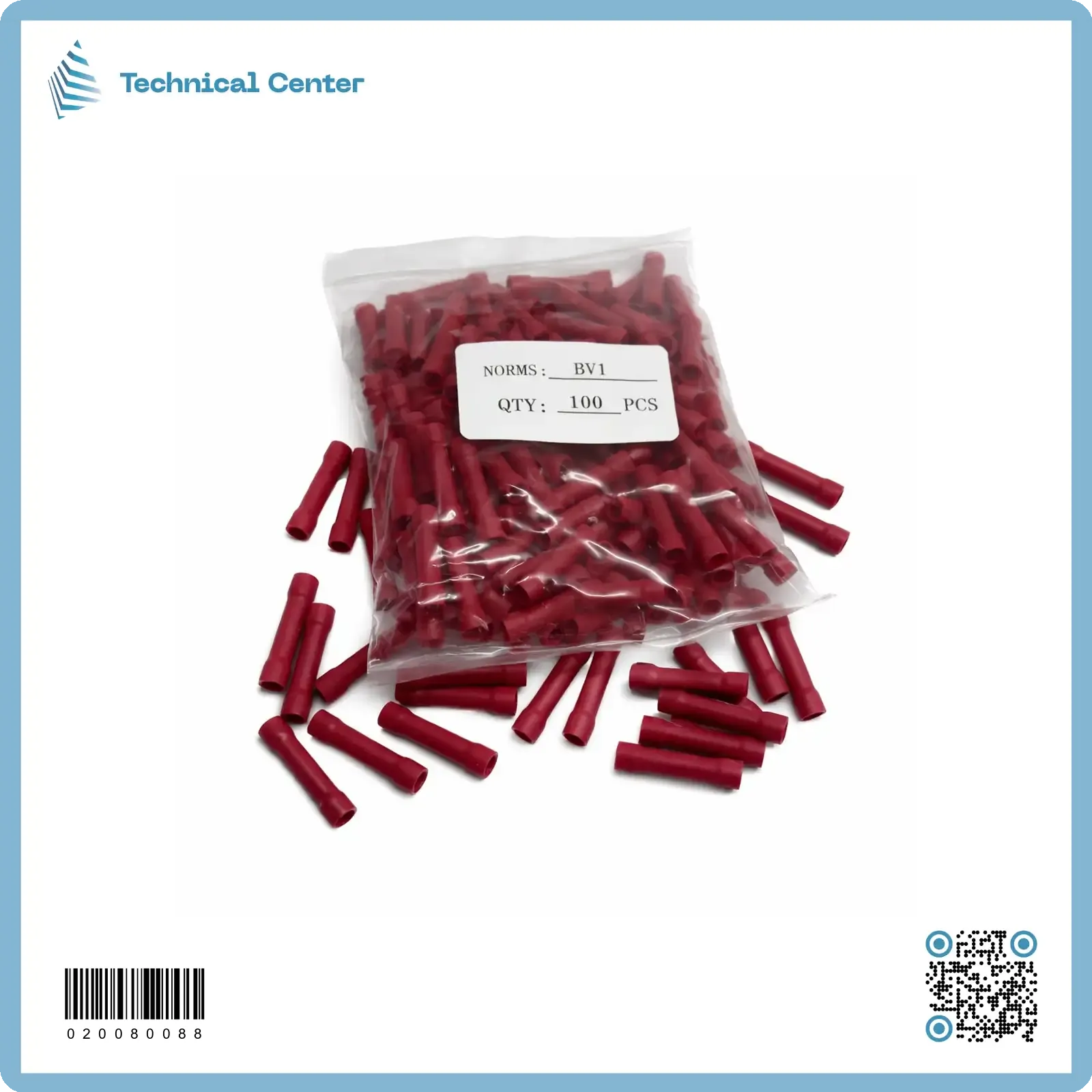 BV(1.25mm²)تيرمنل وسطي ملون