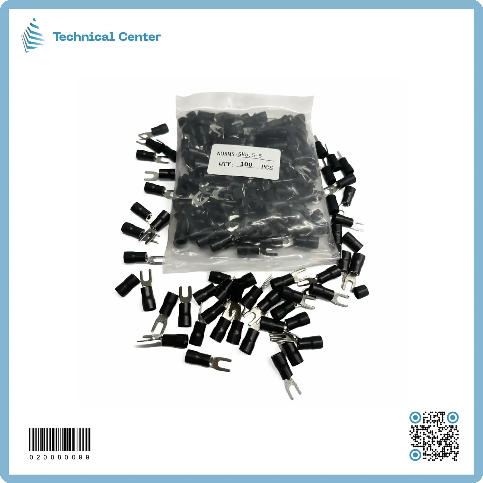 SV(5.5mm²-5.0mm)تيرمنل هلالي ملون