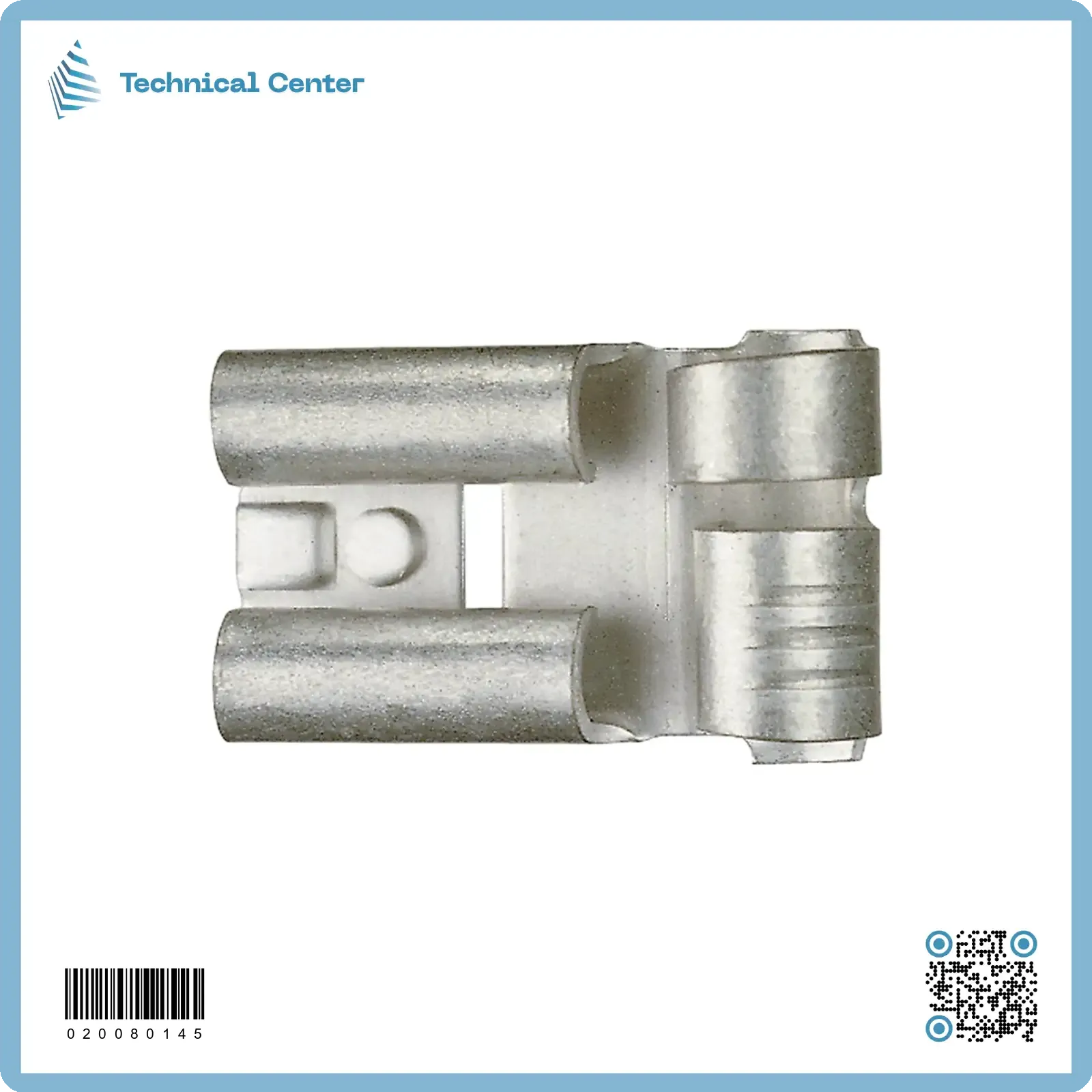 تيرمنل انثى شكخ جانبي ستانلس ستيل (6.3mm)