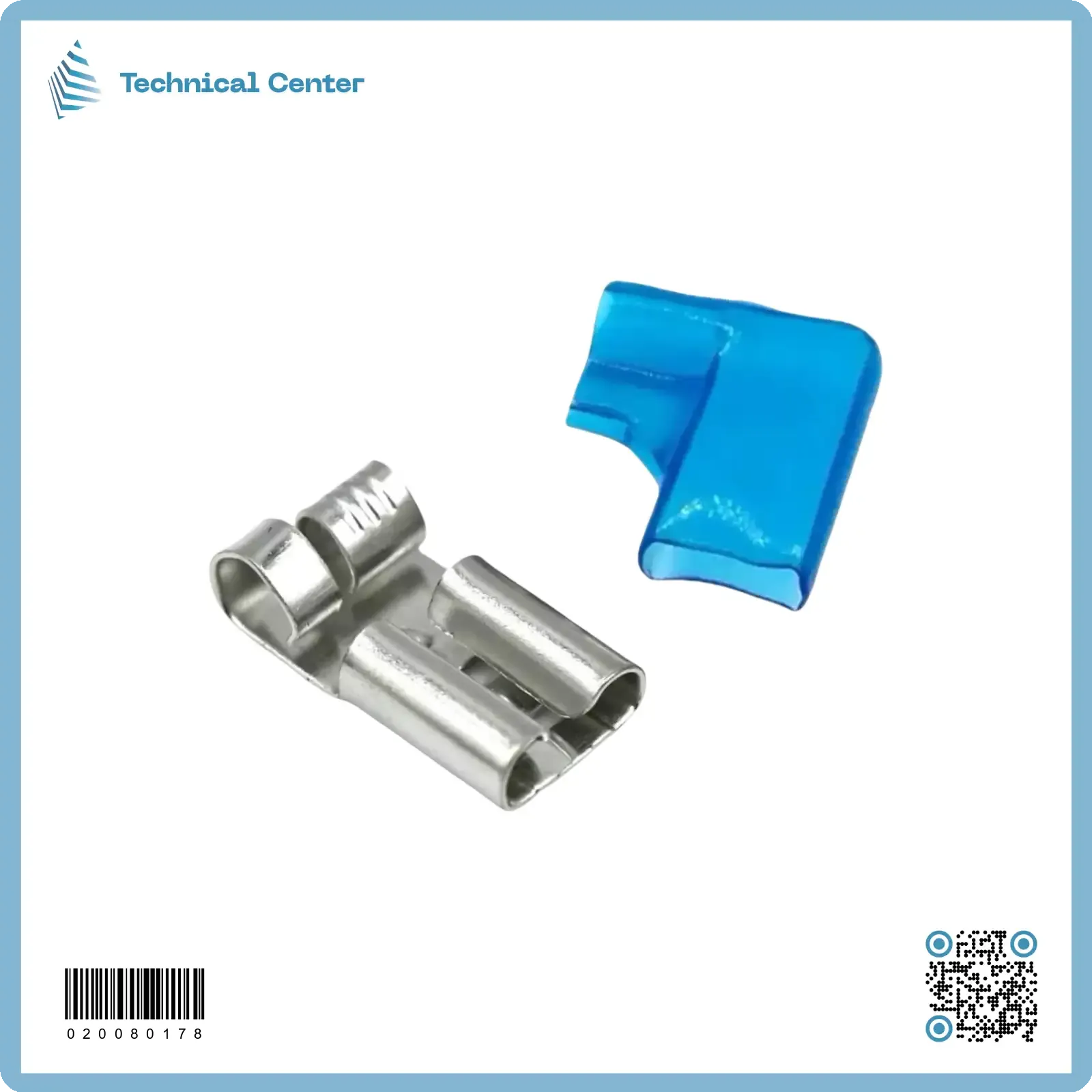 تيرمنل انثى شكخ جانبي معزول ستانلس ستيل (6.3mm)