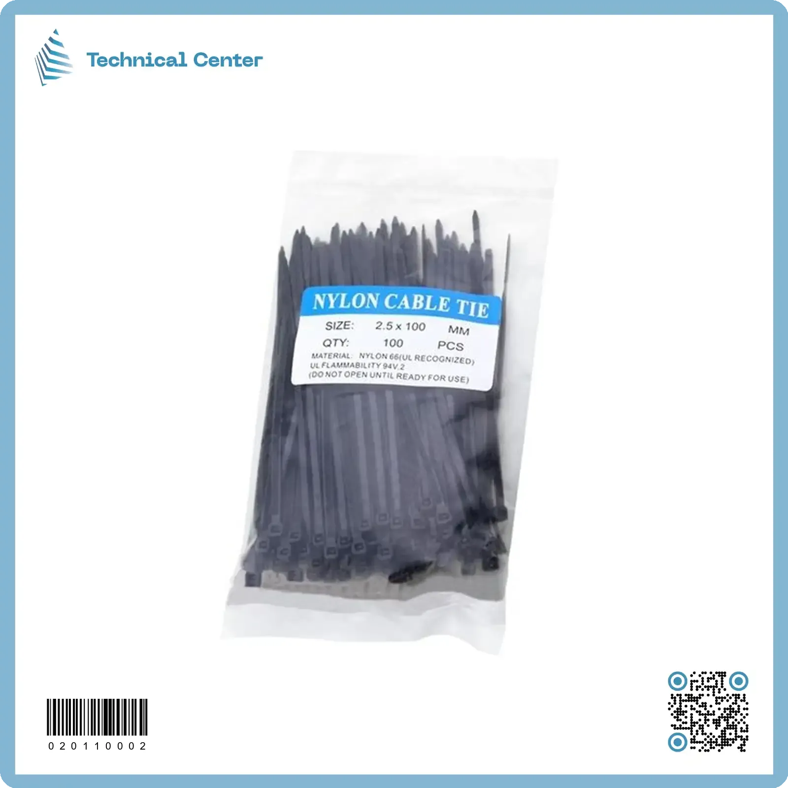 حزام بلاستيك mm(3.0X100) (الكيس=100 ق)