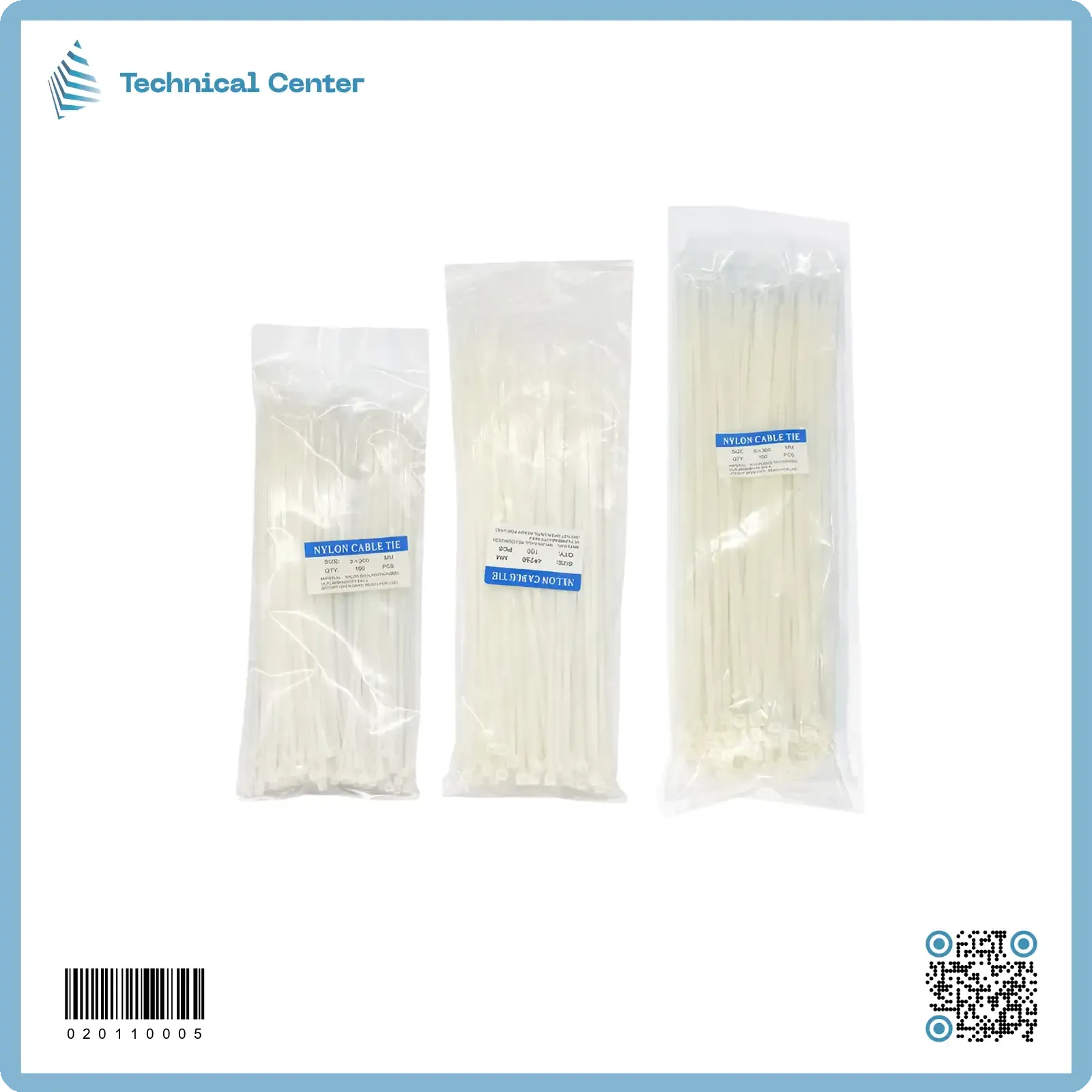 حزام بلاستيك mm(4.0X250) (الكيس=100 ق)