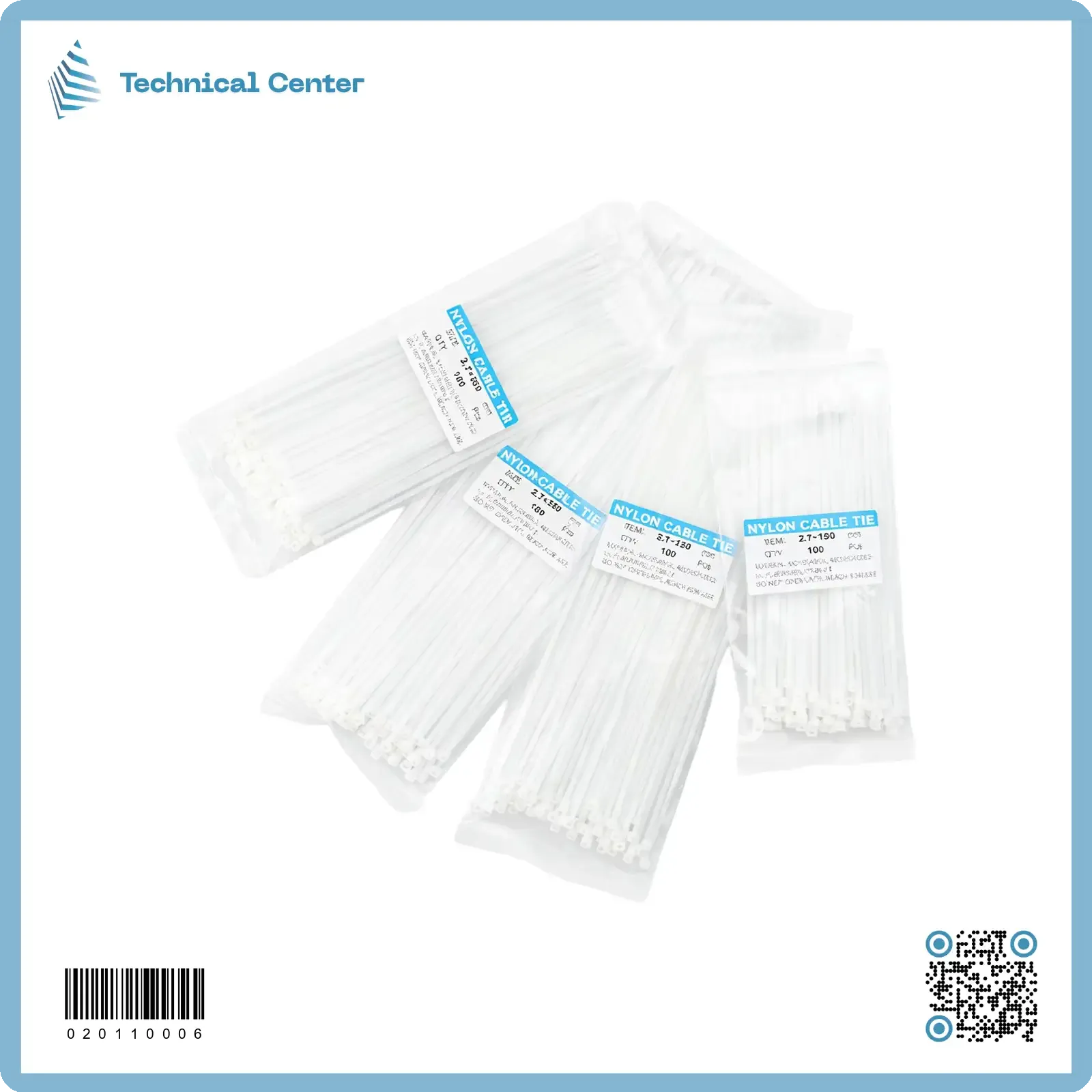 حزام بلاستيك mm(4.0X300) (الكيس=100 ق)