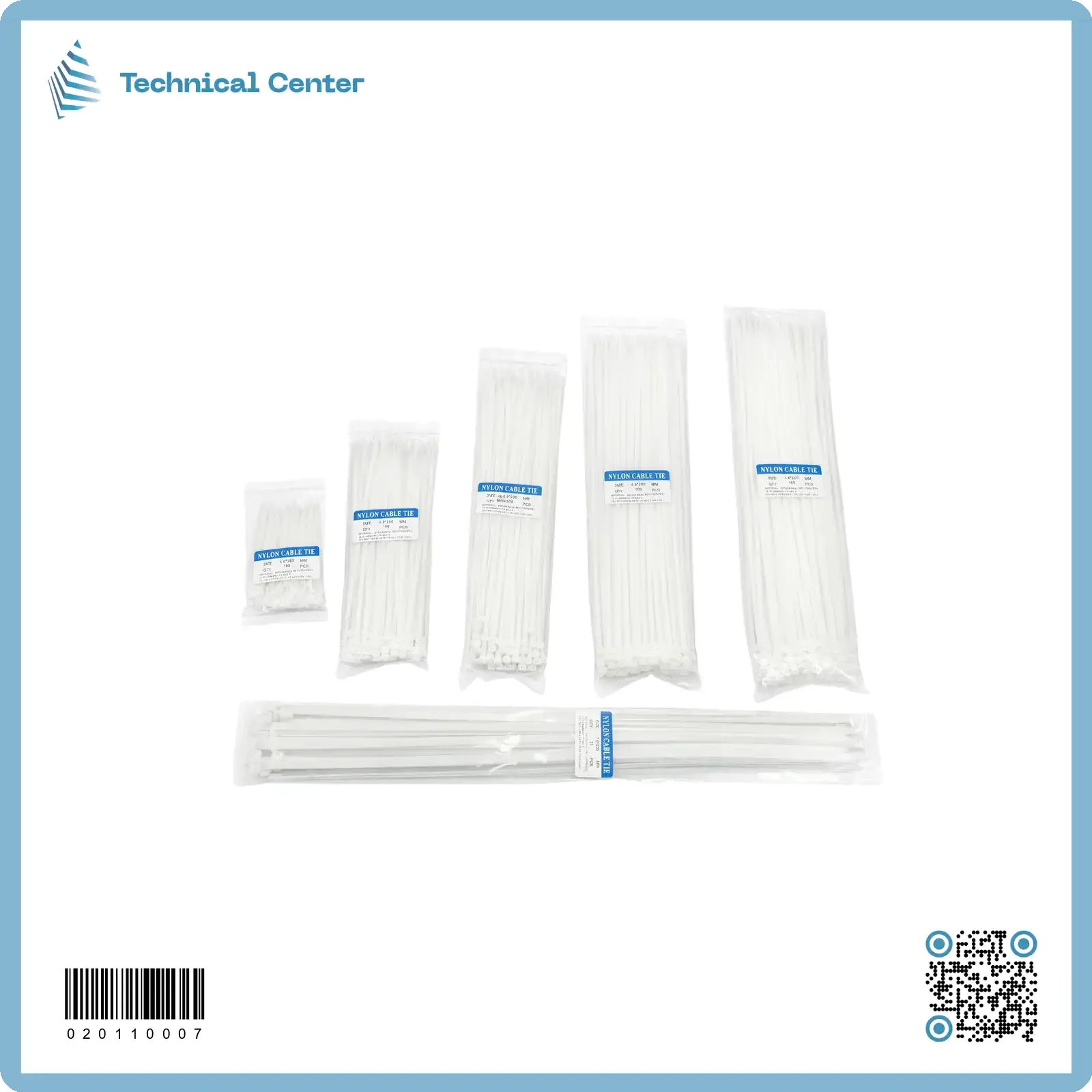 حزام بلاستيك mm(5.0X350) (الكيس=100 ق)