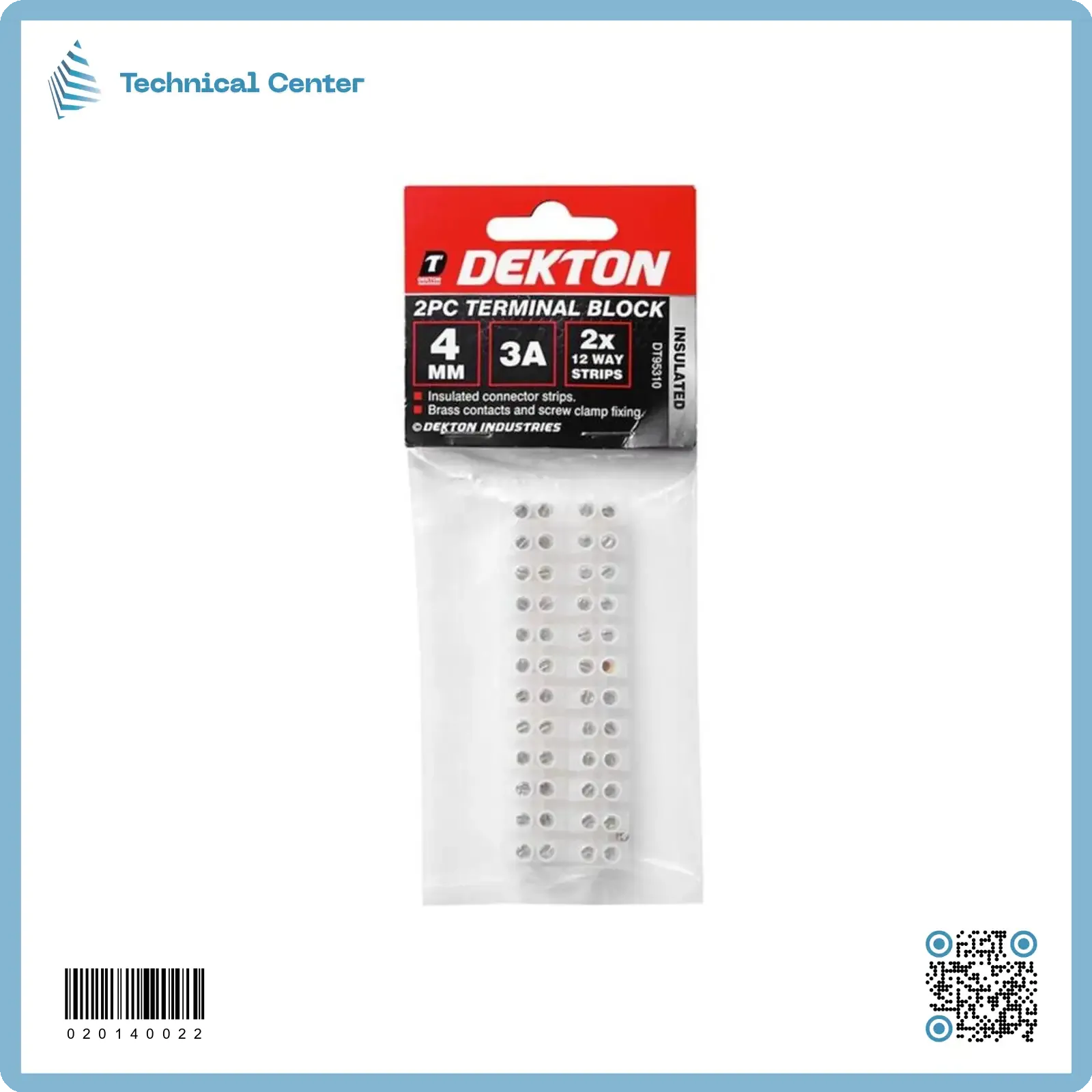 كونكتر شريط بلاستيك (3A)(4mm)