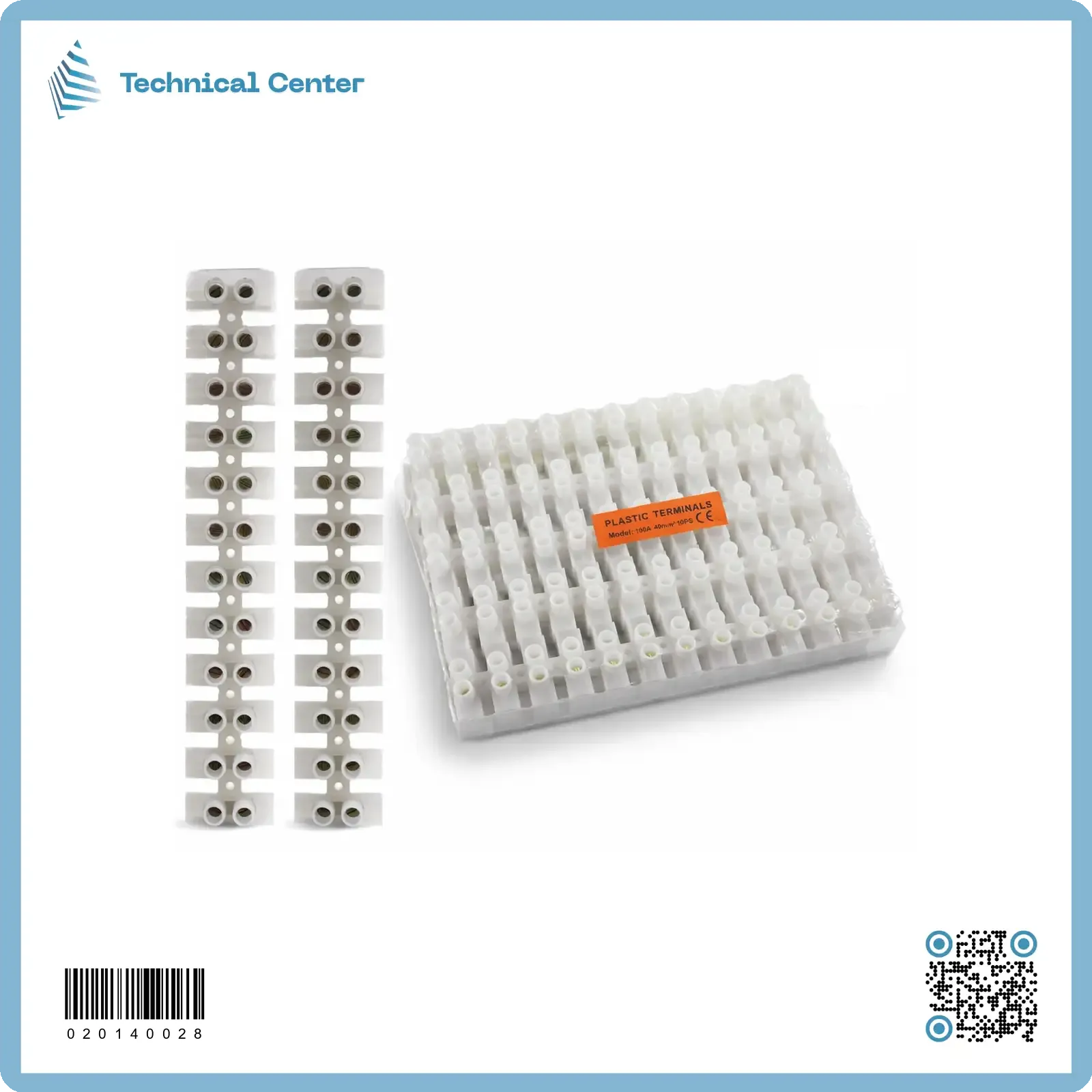 كونكتر شريط بلاستيك (100A)(40mm)