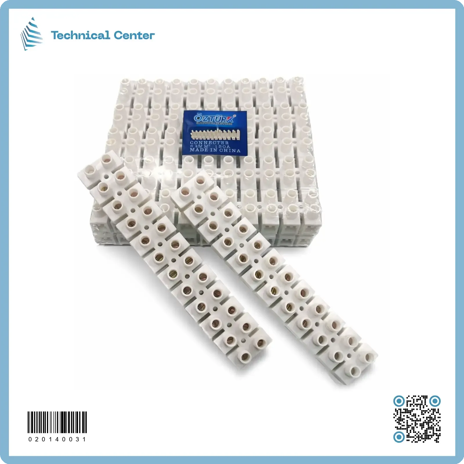 كونكتر شريط بلاستيك (150A)(50mm)حليبي