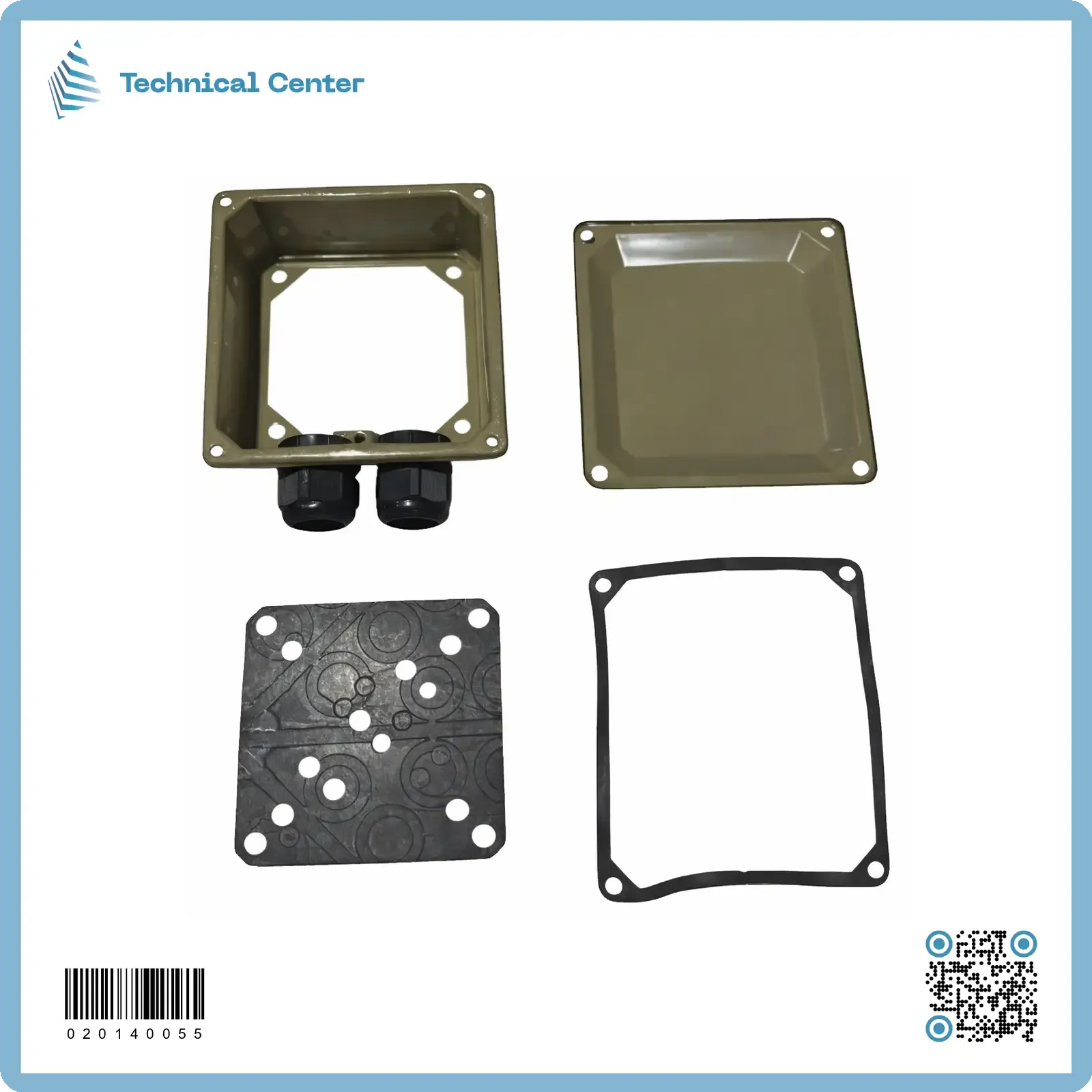 بوكس وايرات معدني - (175X190)