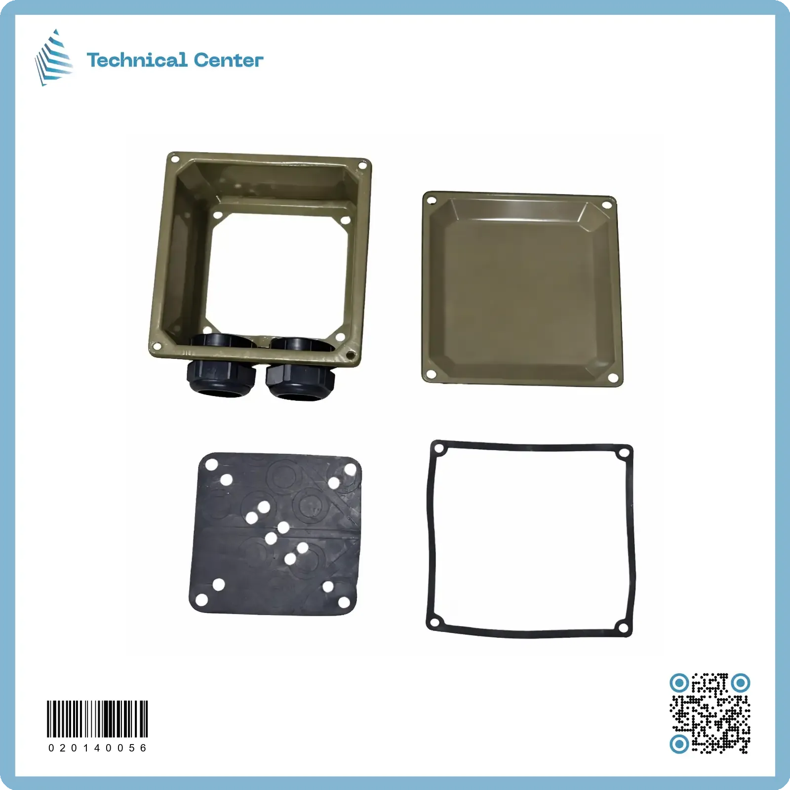 بوكس وايرات معدني - (200X225)