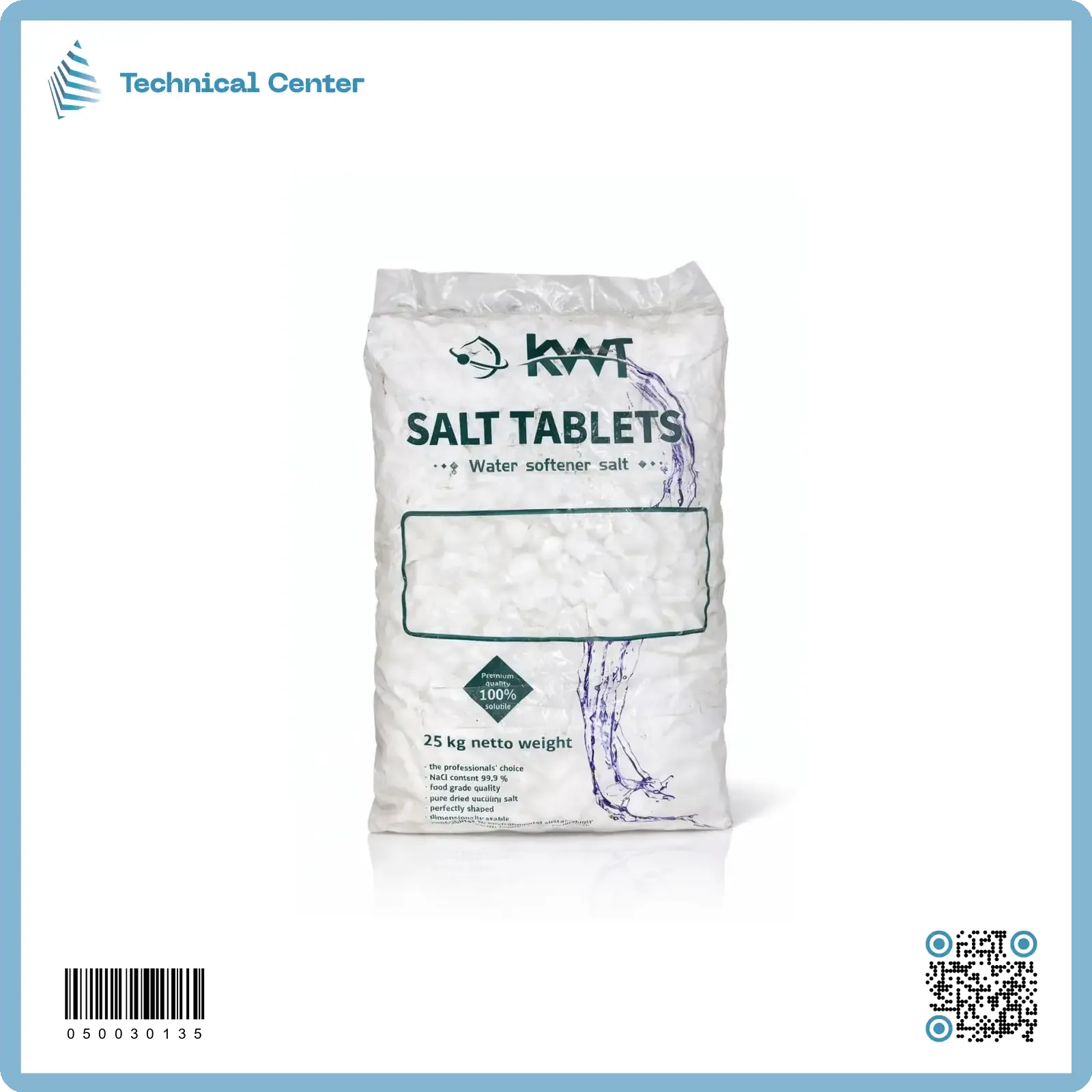 ملح ازالة التكلسات غذائي (salt softener tablets)كيس=25كغم