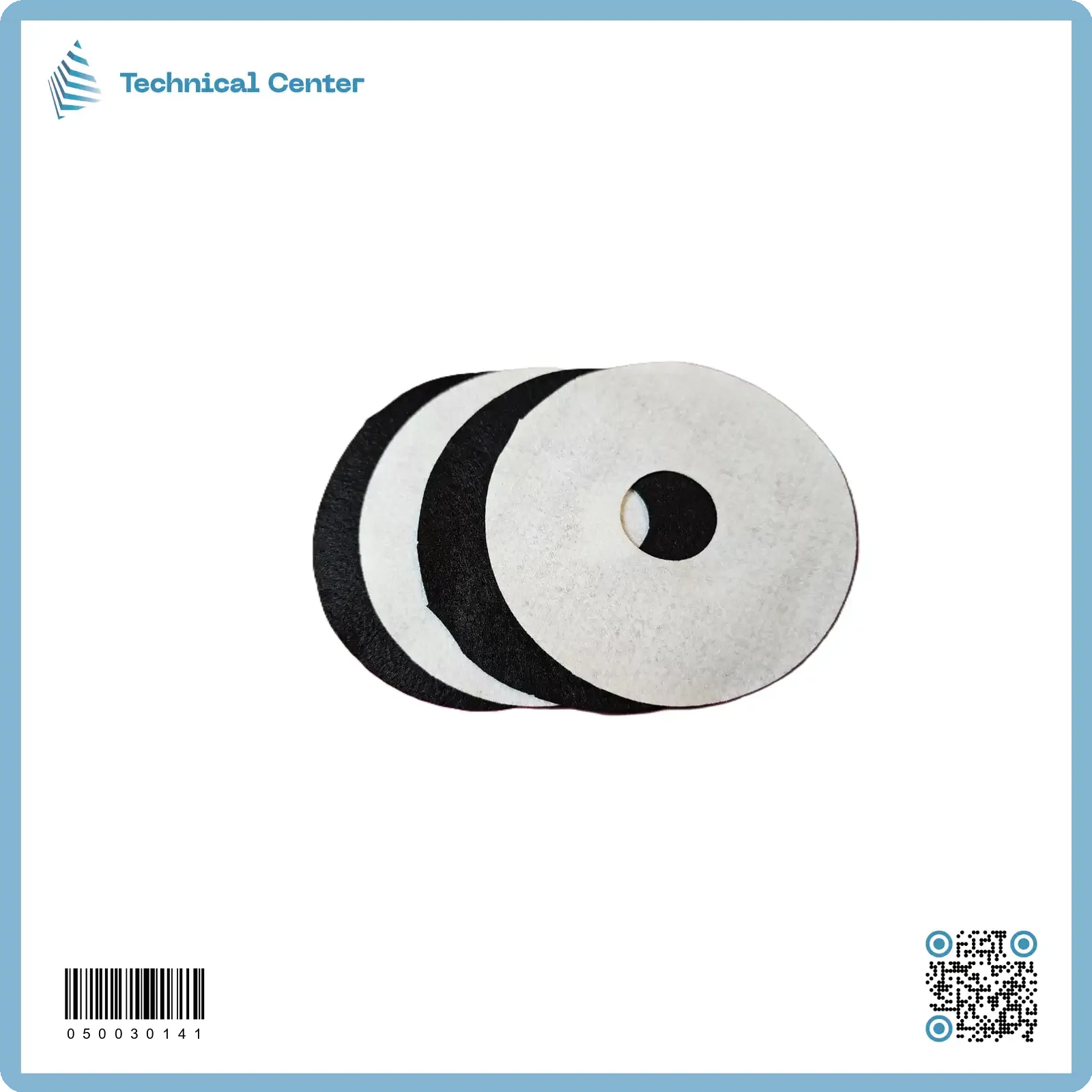 فلتر قماش حلقي 120 ملم (الكيس=4 ق)