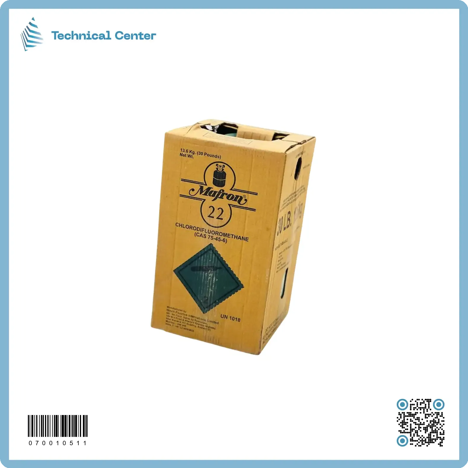 غاز فريون (R22-13.6kg)(Mafron)