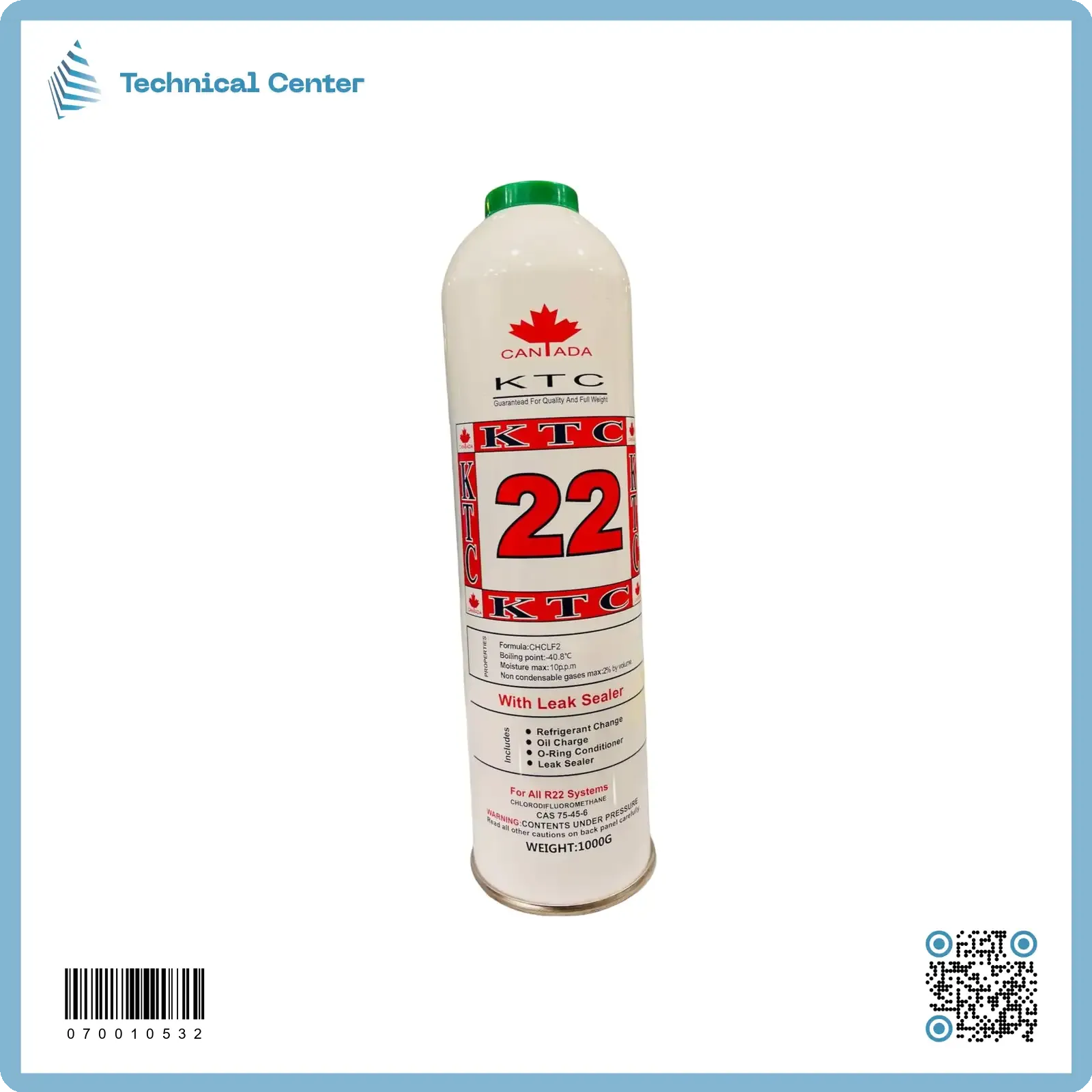 غاز فريون (R22-1.0kg)(KTC)