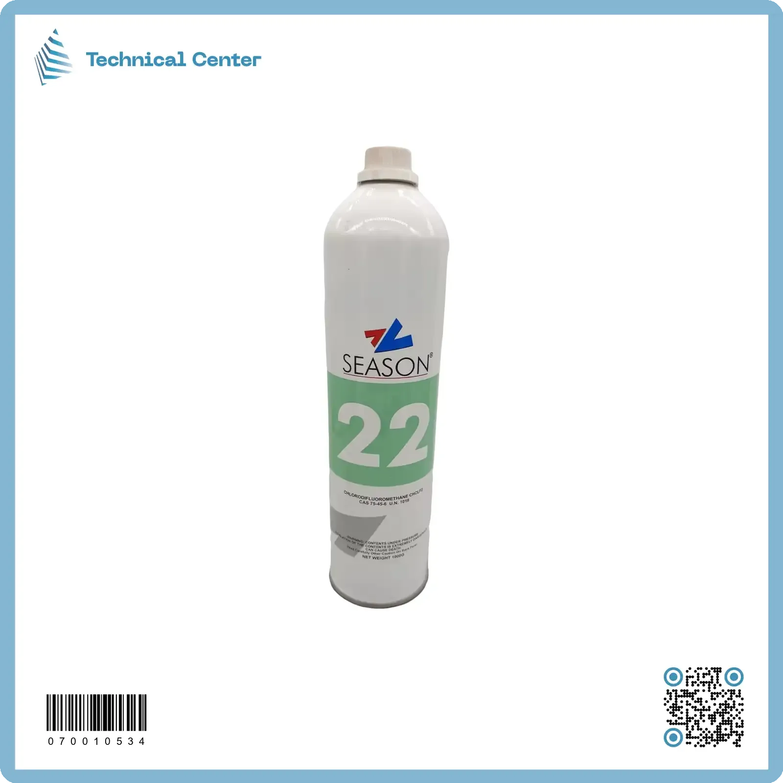 غاز فريون (R22-1.0kg)(سيزون)