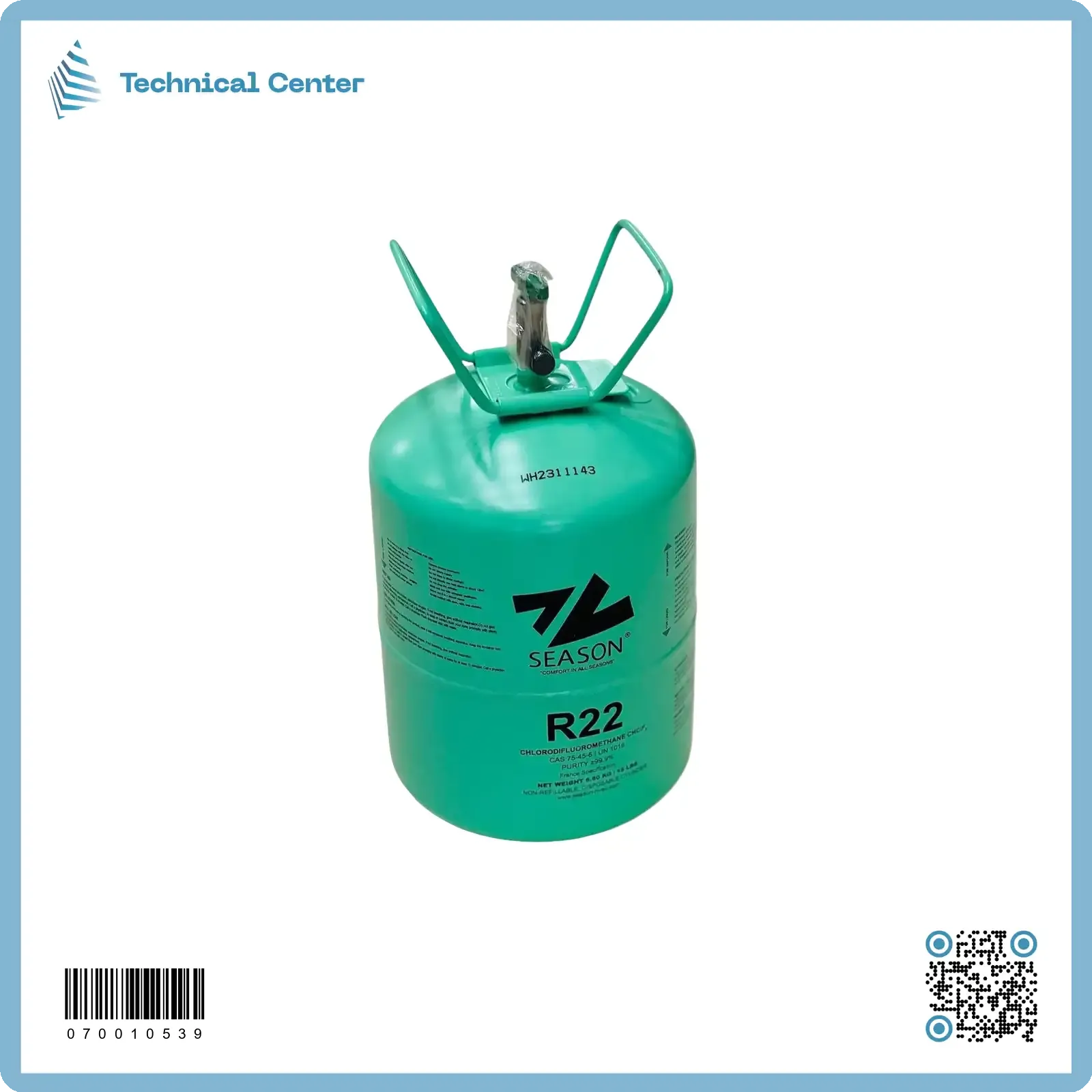 غاز فريون (R22-6.8kg)(SEASON)