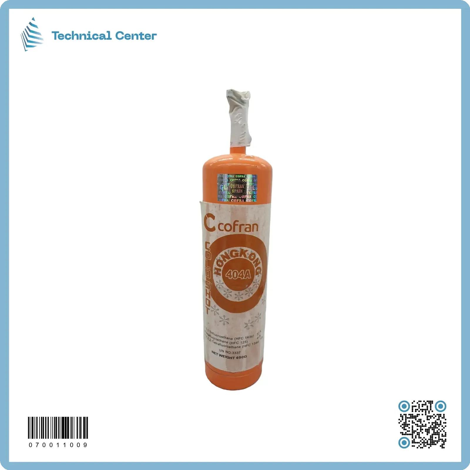 غاز فريون (R404-1.0kg)(كوفران)