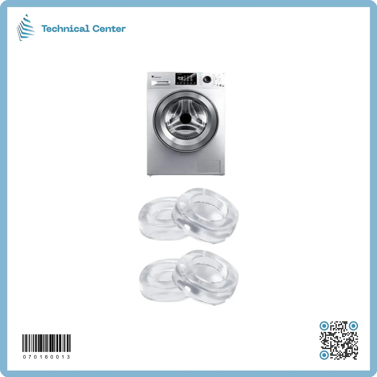 قاعدة غسالات سيت 4 قطع  سلكون