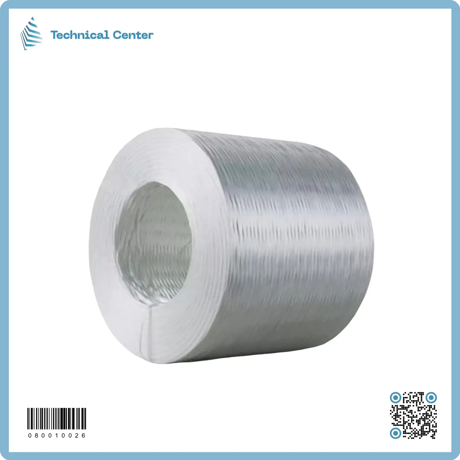 الياف زجاجية (4 مايكرون) (الرولة=18.6kg)